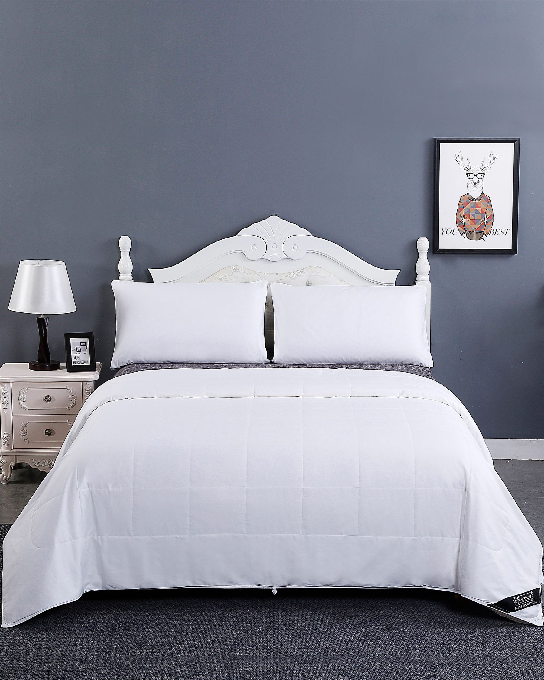 Washable Cotton Covered Silk Comforter