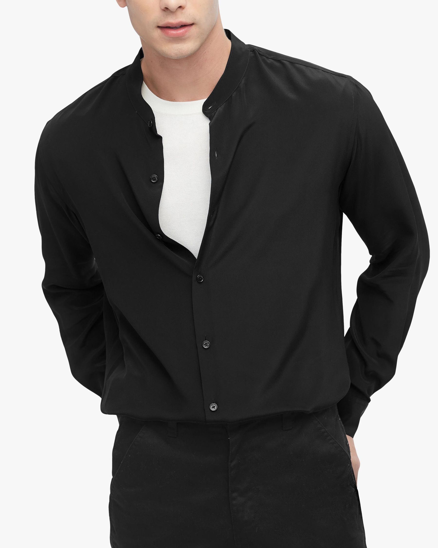 Chemise en Soie Formelle pour Hommes