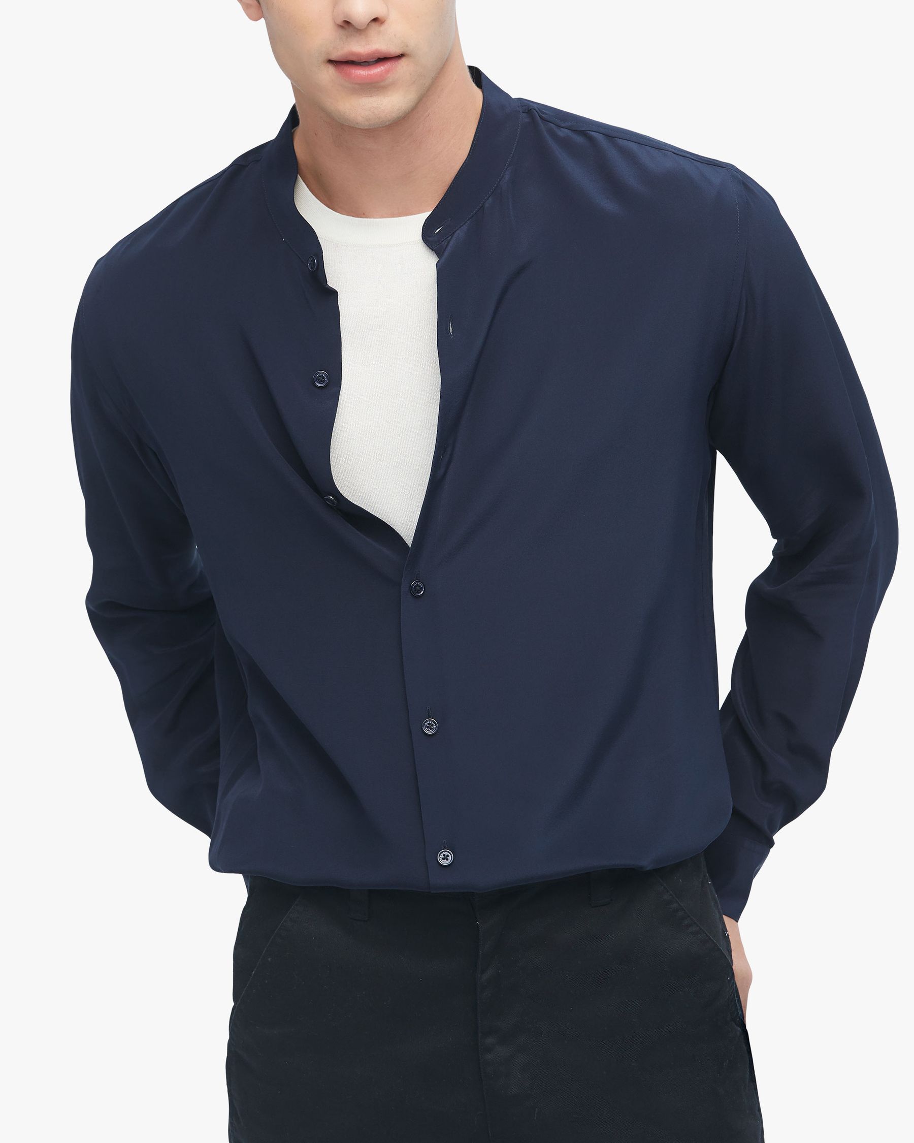 Chemise en Soie Formelle pour Hommes