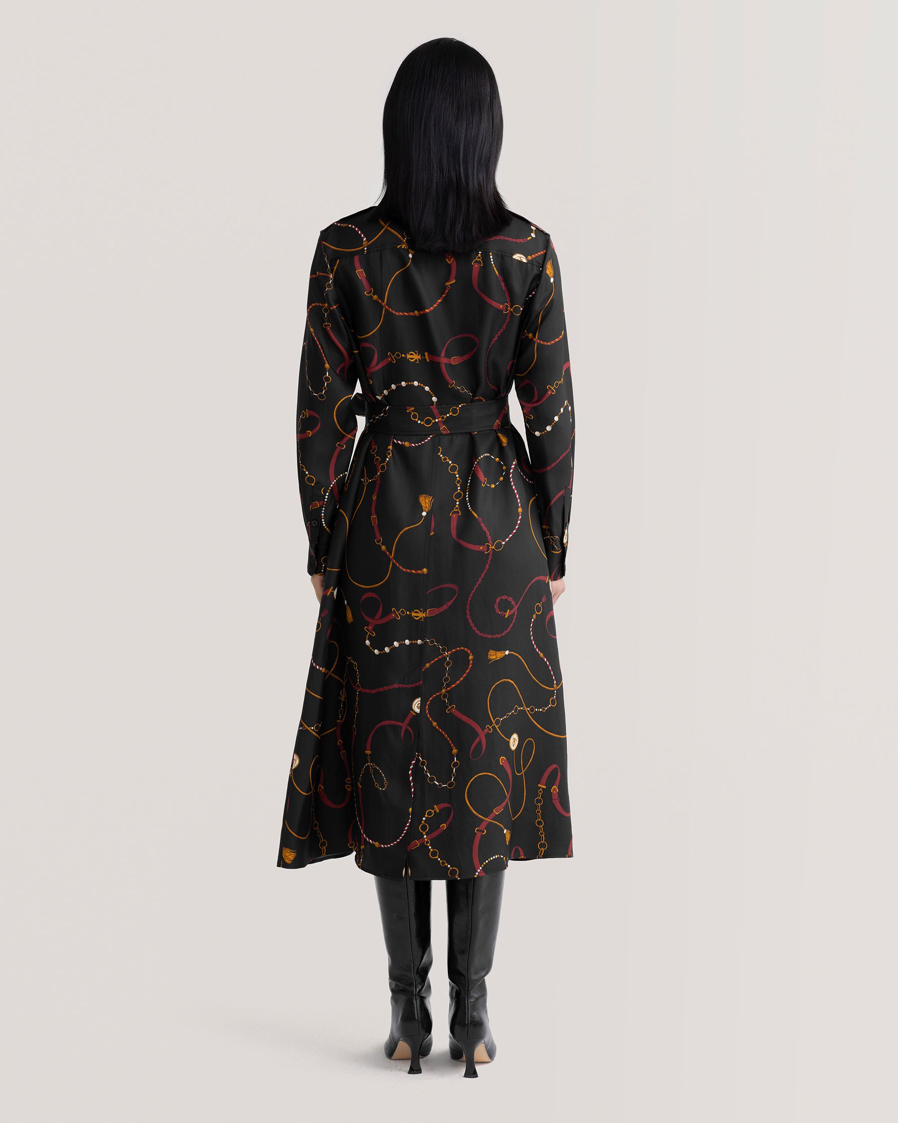 Trench-Kleid mit Louisville-Print