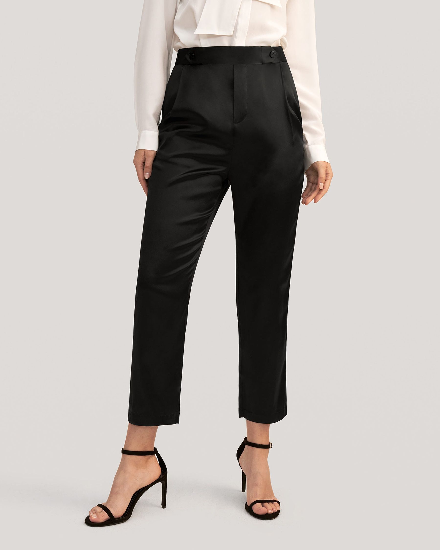 Comfort Fit Silk Pipe Pant