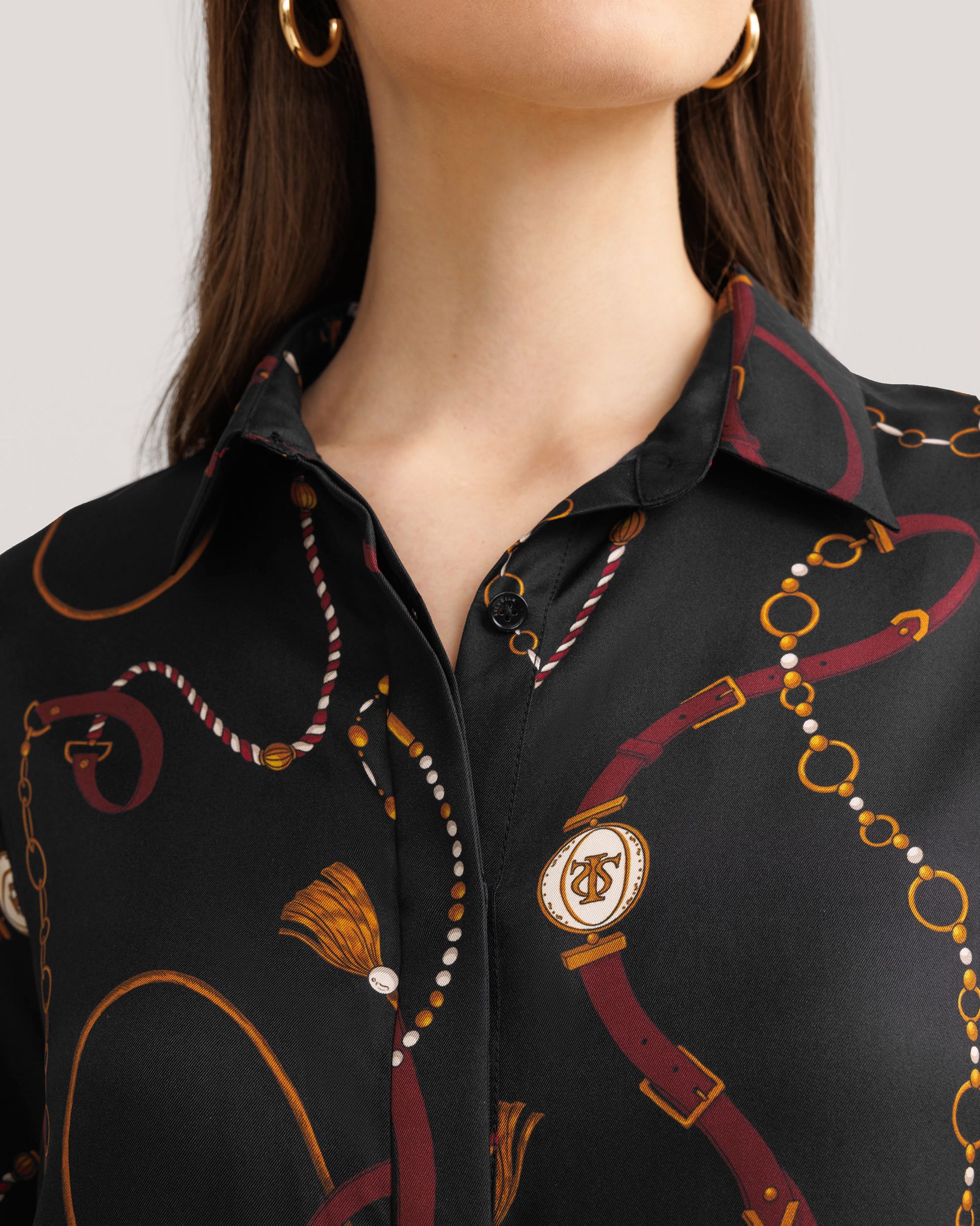 Louisville Print Silk Shirt