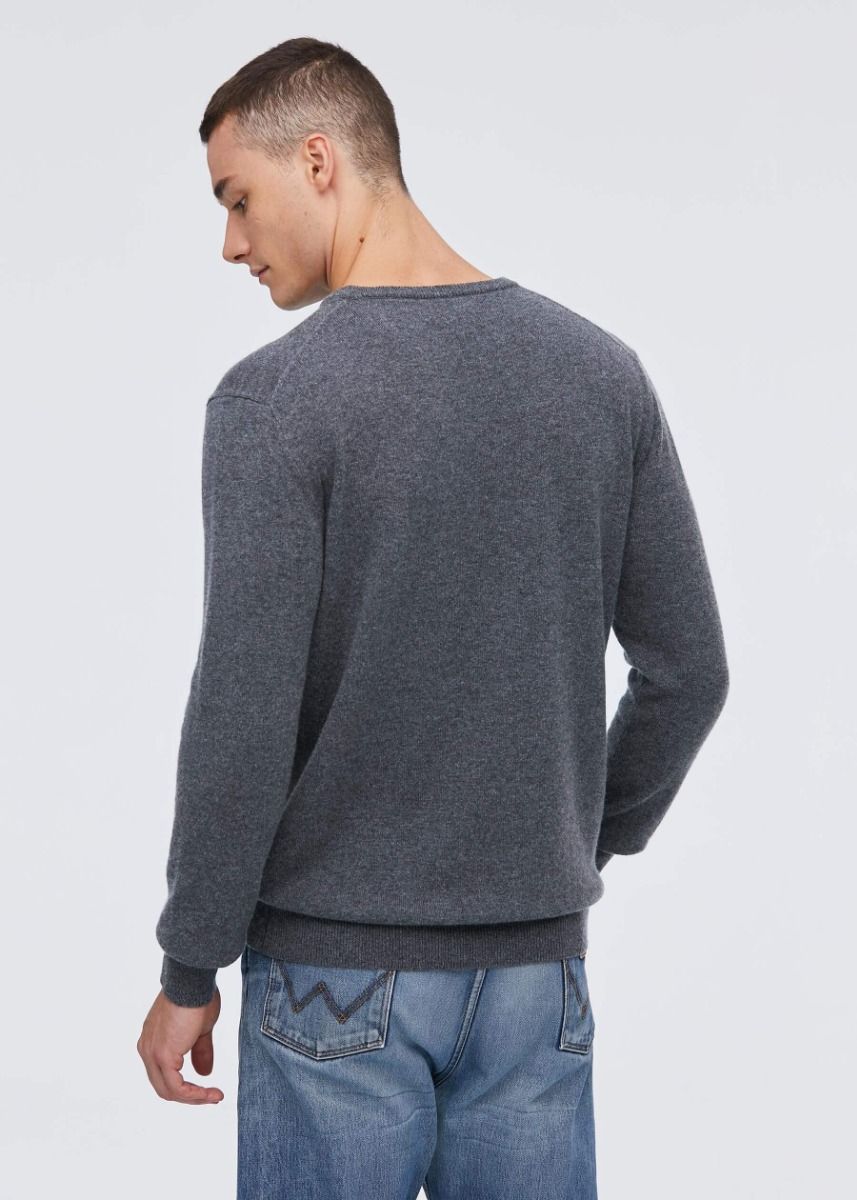 Pull en cachemire à col rond pour hommes