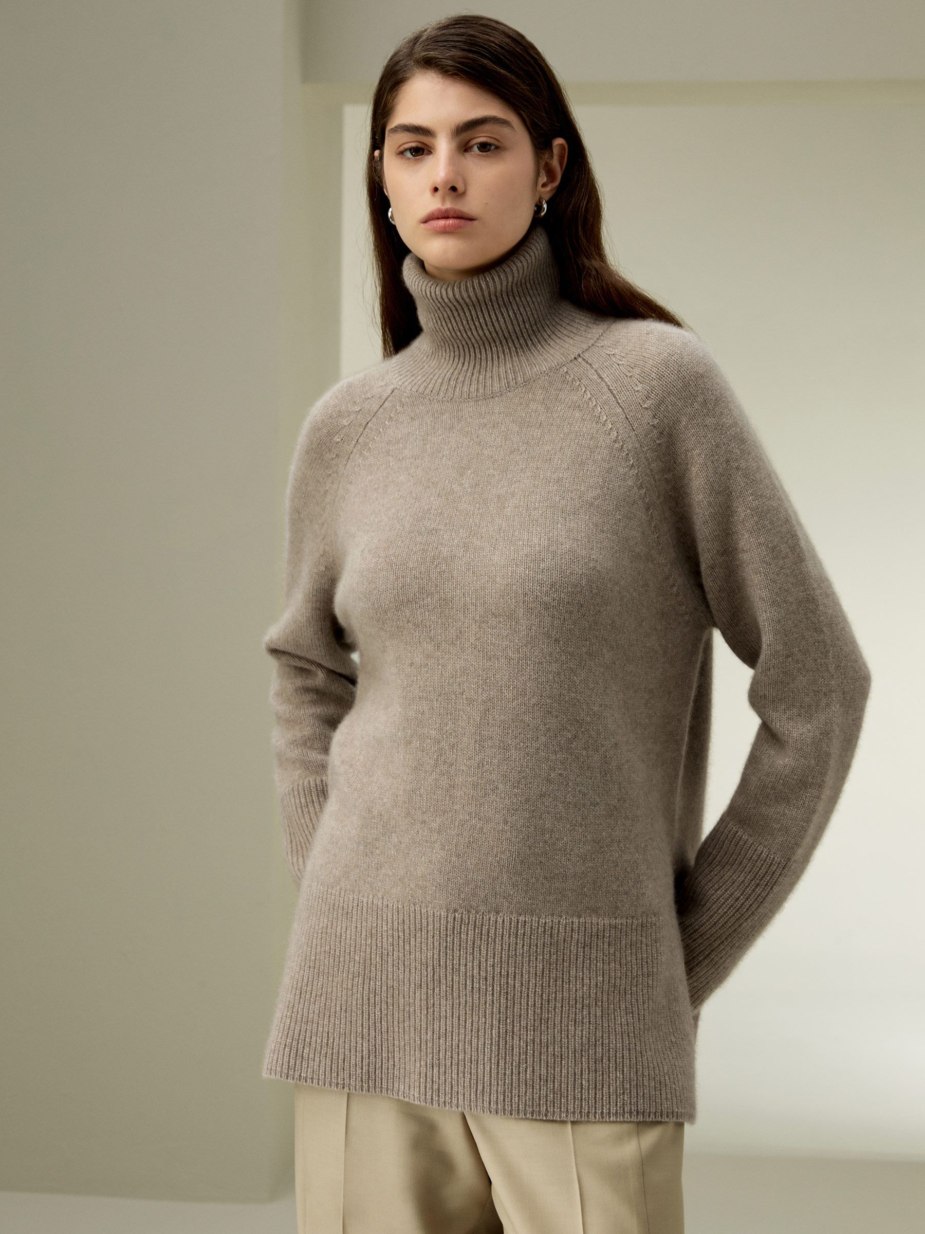 Rollkragen Kaschmir Pullover