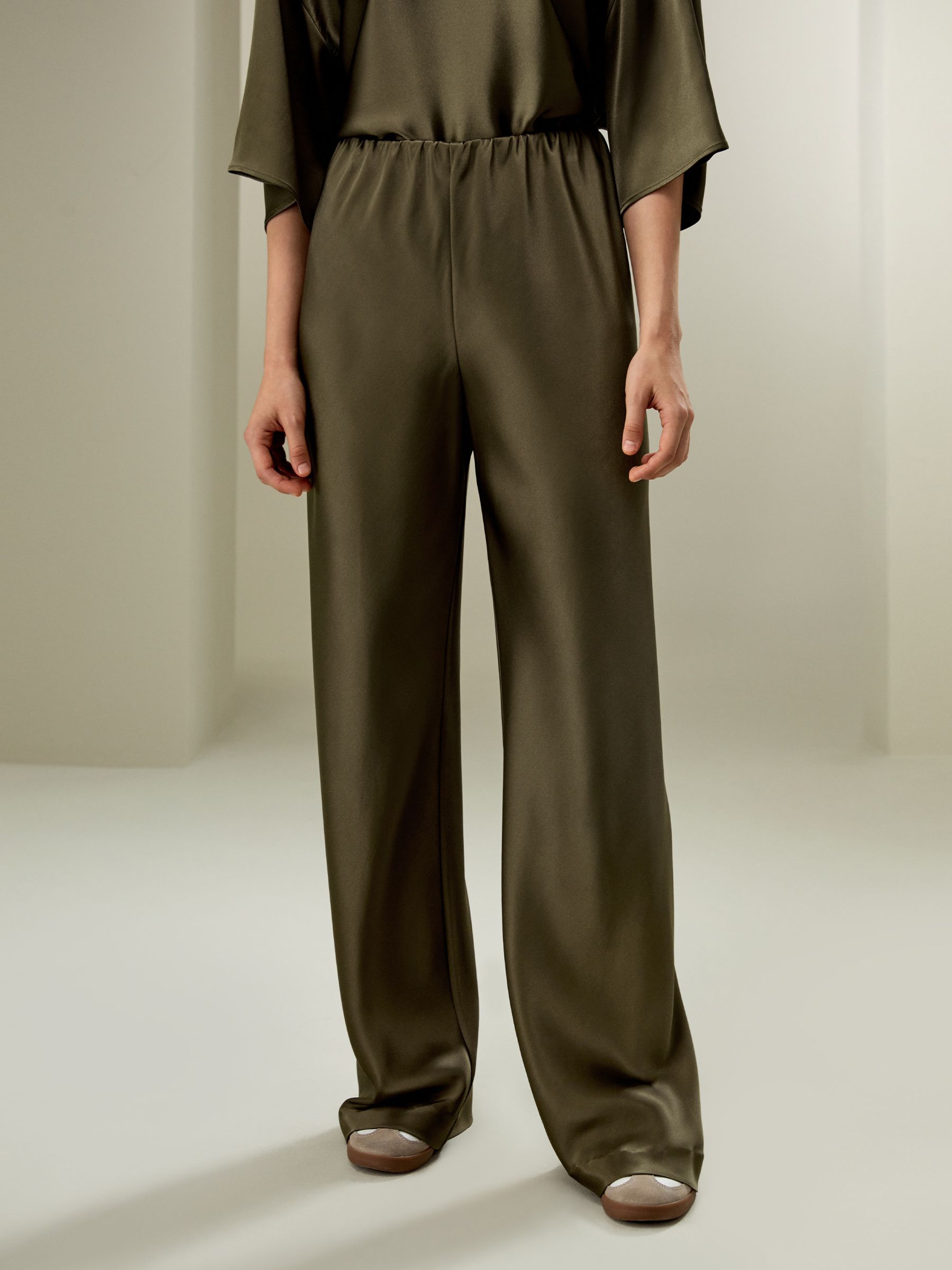 Full bias cut silk pants