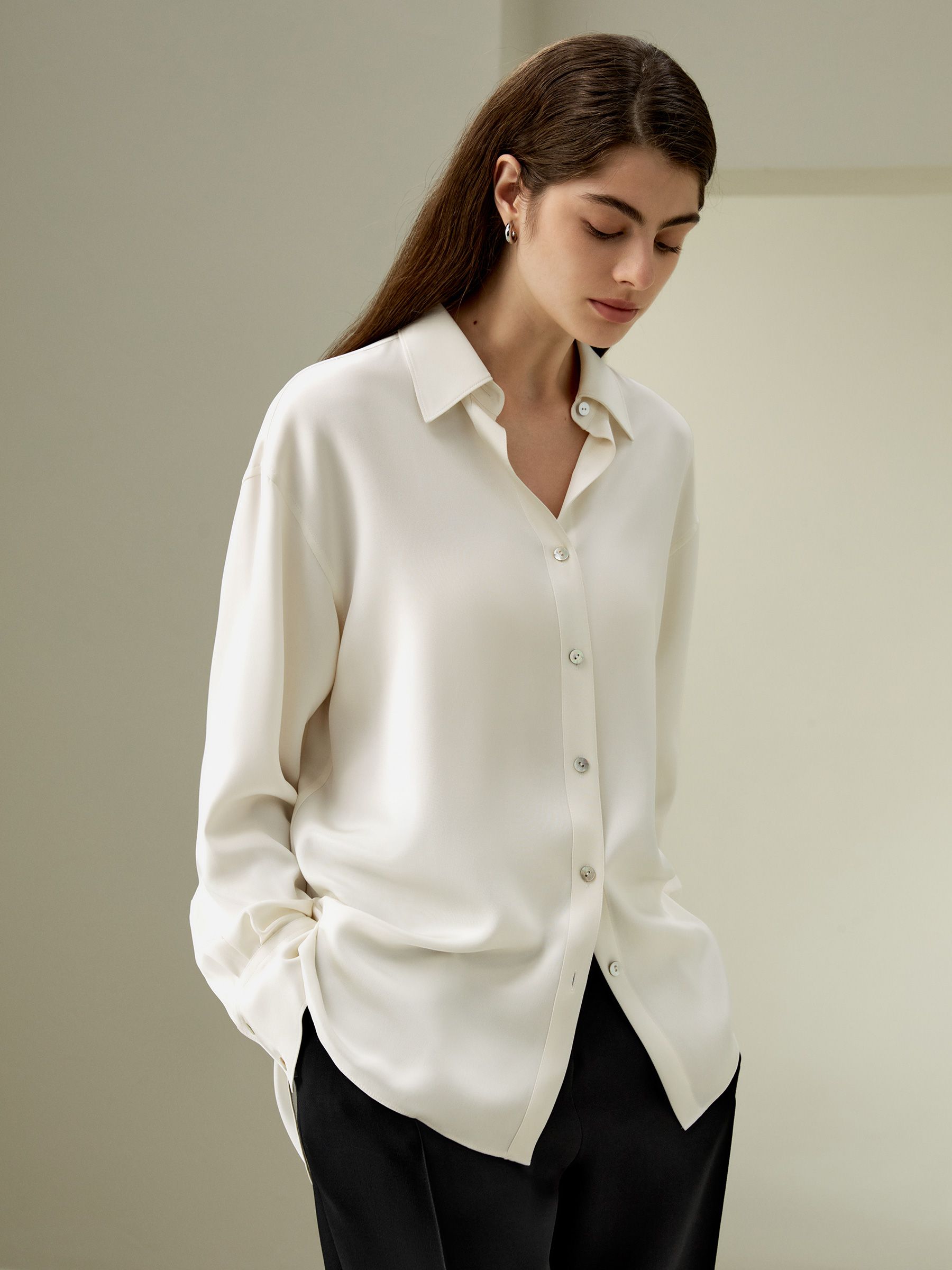 The One Relaxed Fit Silk Shirt