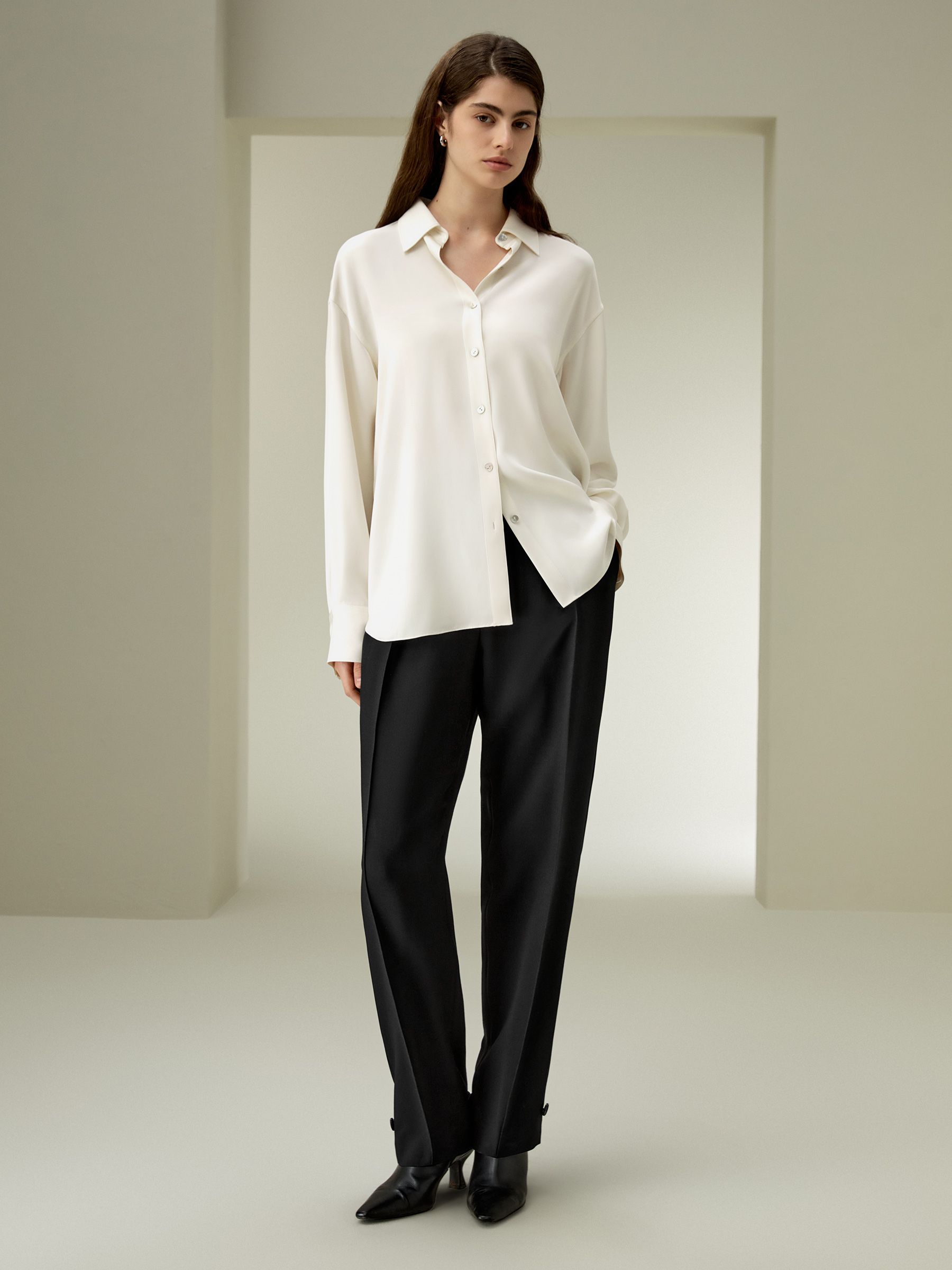 The One Relaxed Fit Silk Shirt