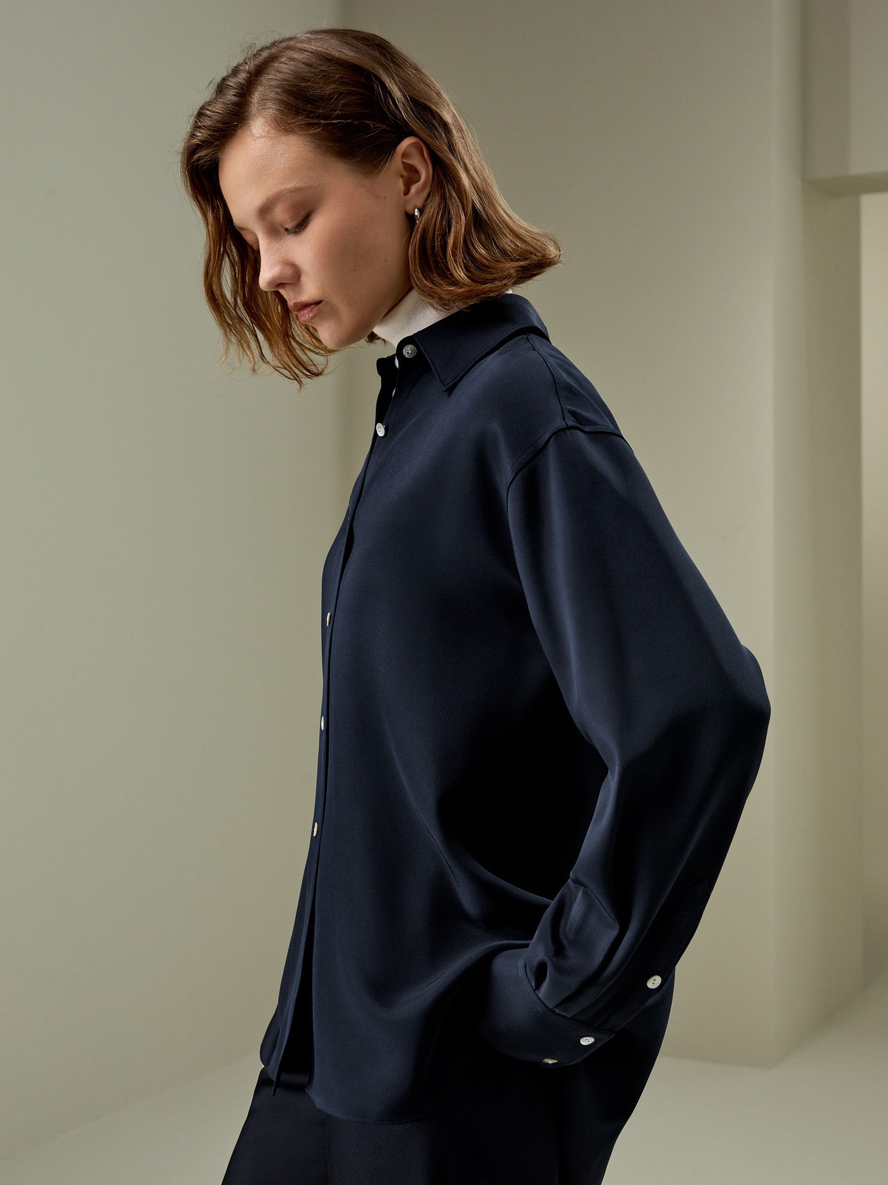 The One Relaxed Fit Silk Shirt