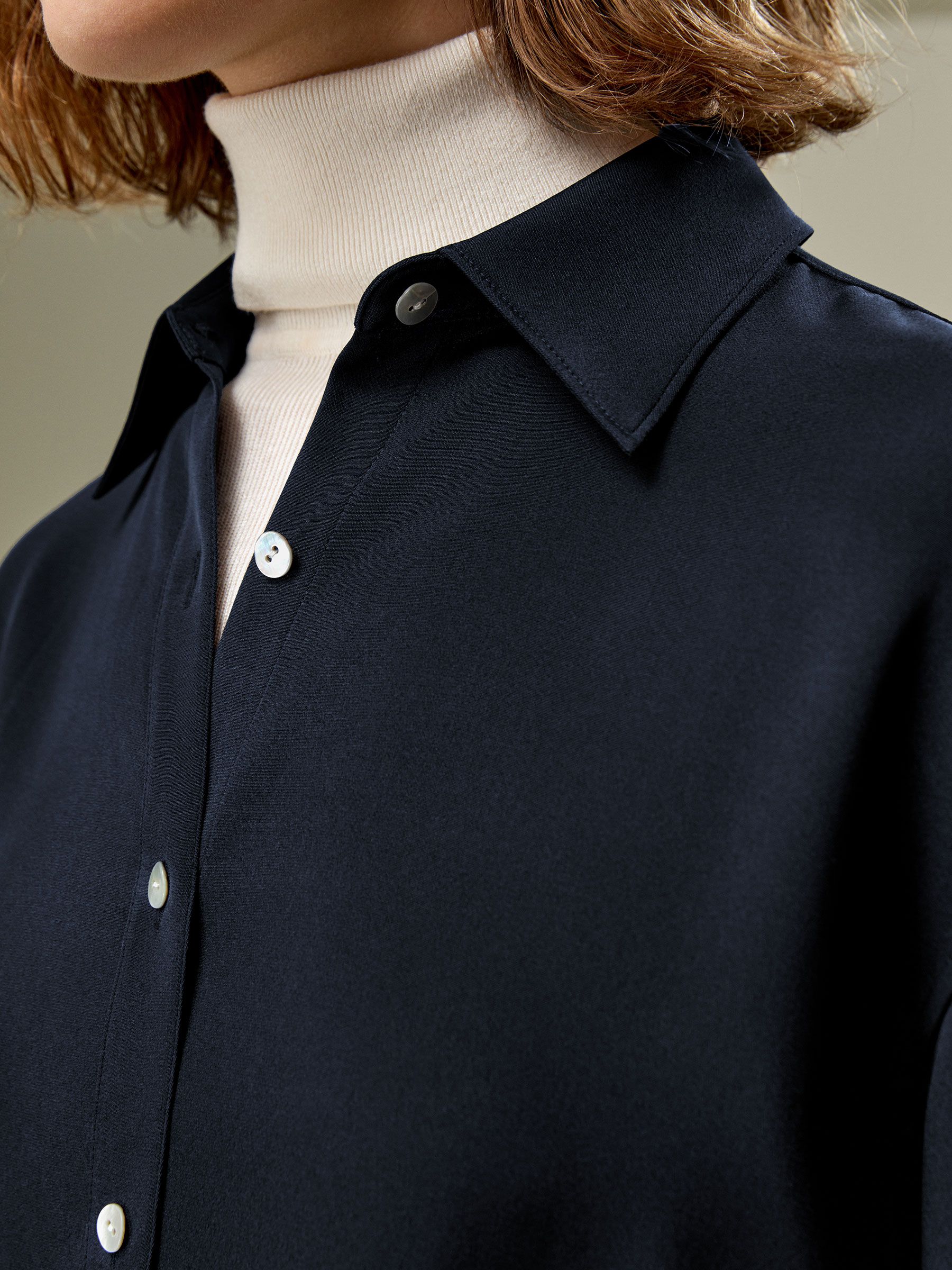 The One Relaxed Fit Silk Shirt