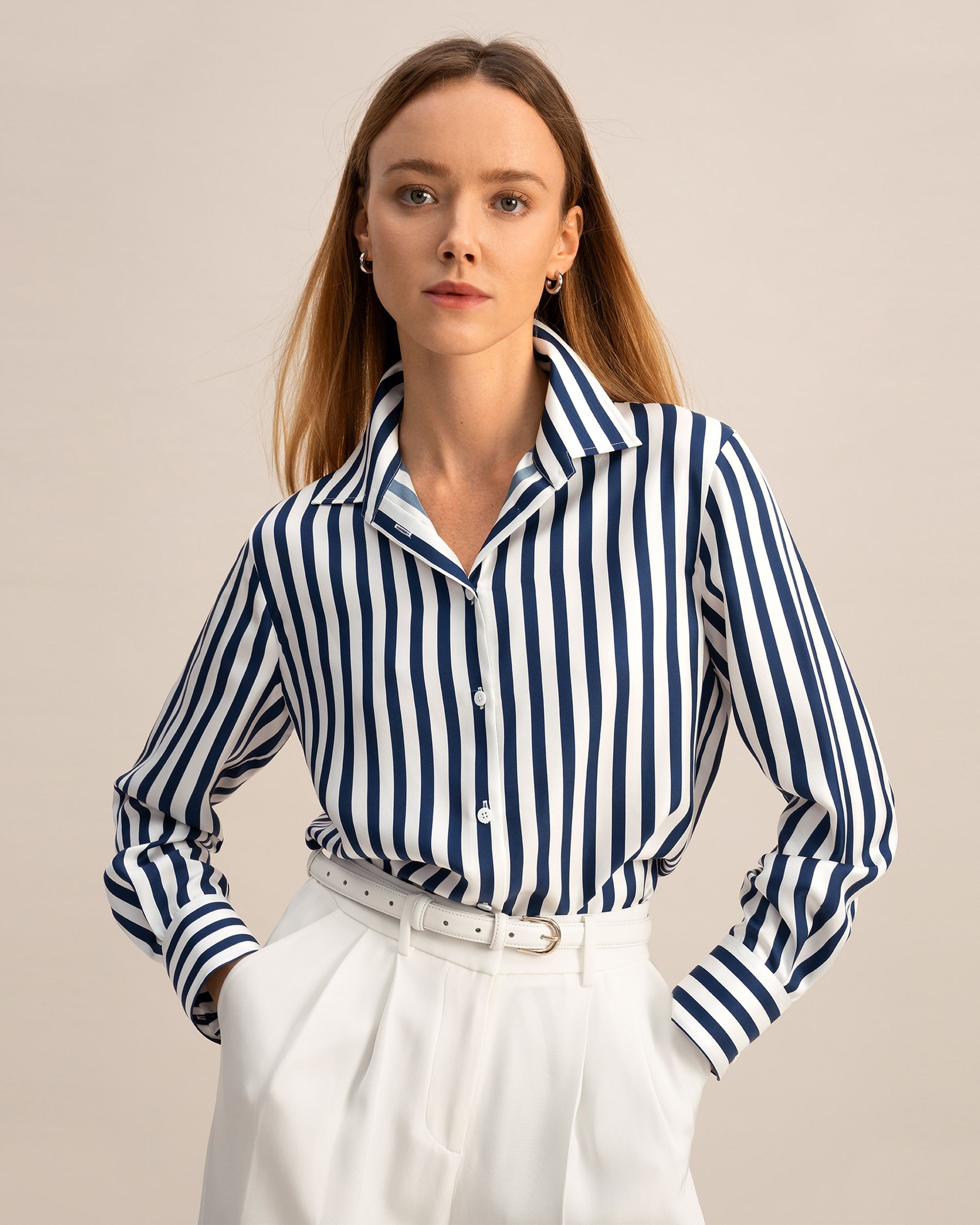 The Amalfi Stripe Silk Shirt