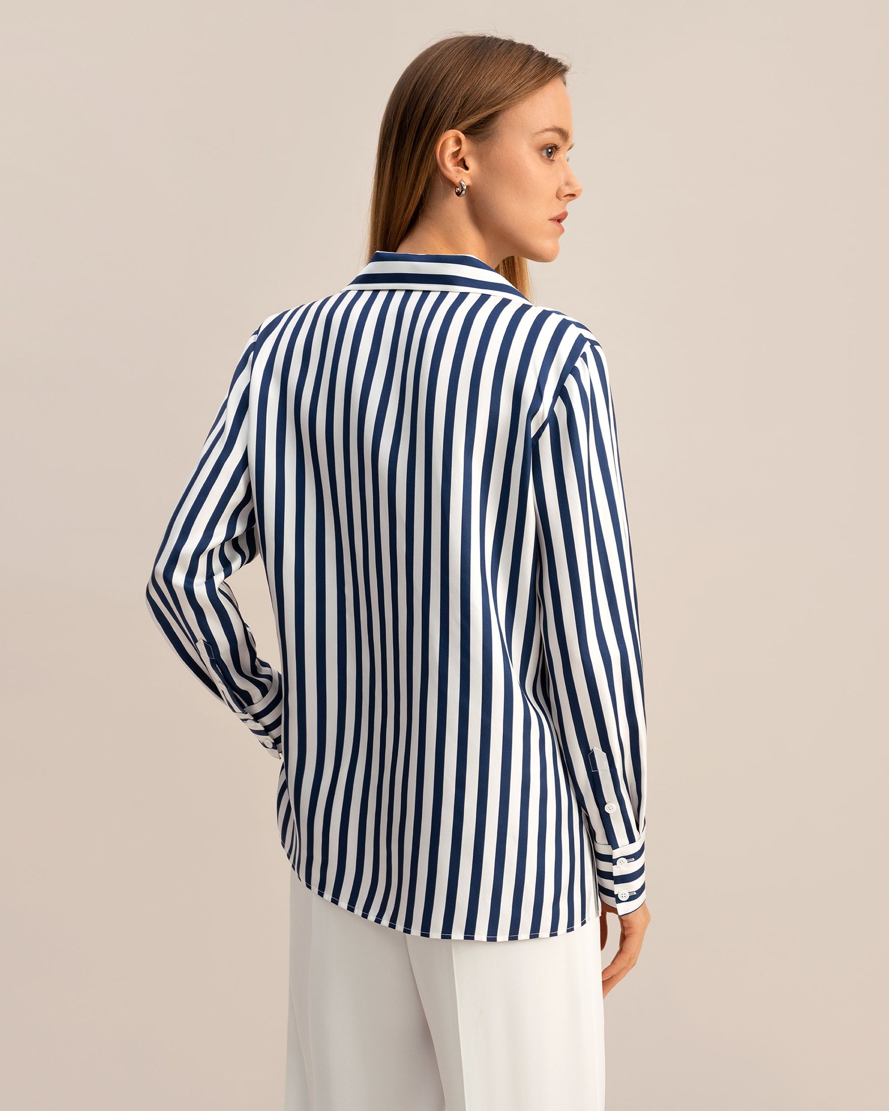 The Amalfi Stripe Silk Shirt