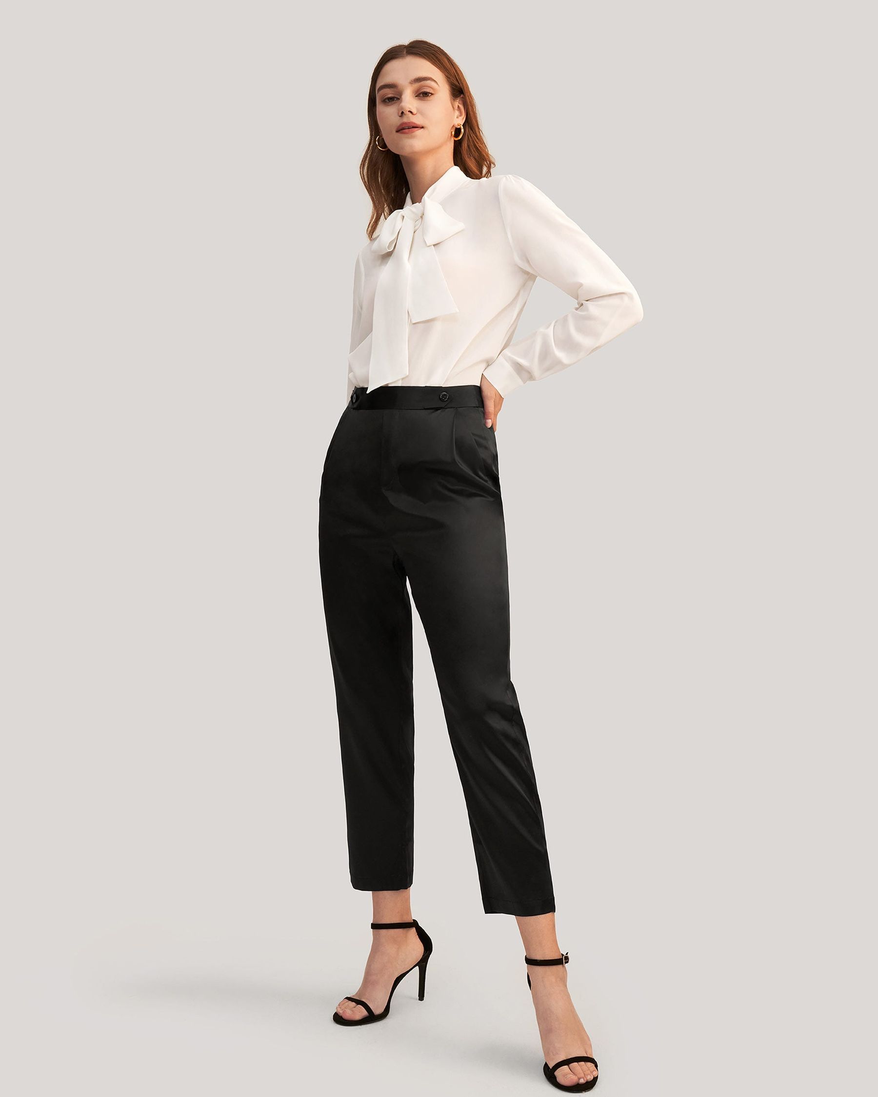 Comfort Fit Silk Pipe Pant