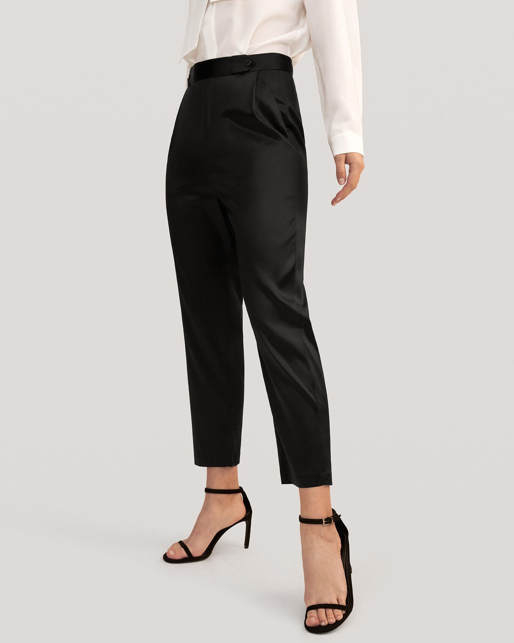 Comfort Fit Silk Pipe Pant