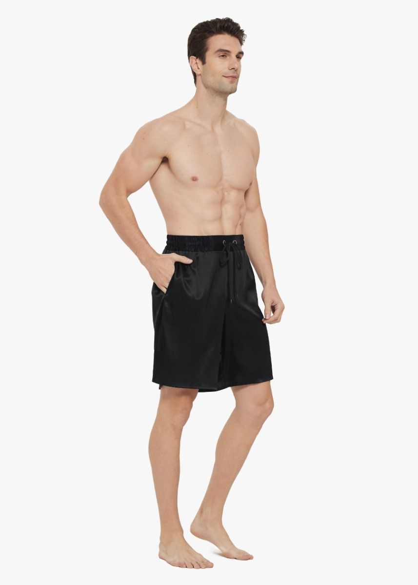 Bequeme Seide Lounge Shorts für Herren