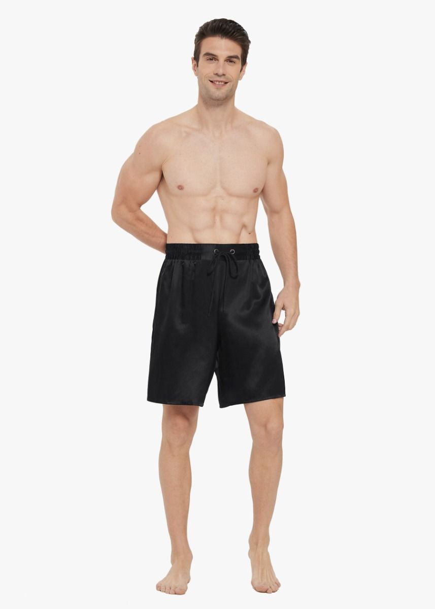 Bequeme Seide Lounge Shorts für Herren