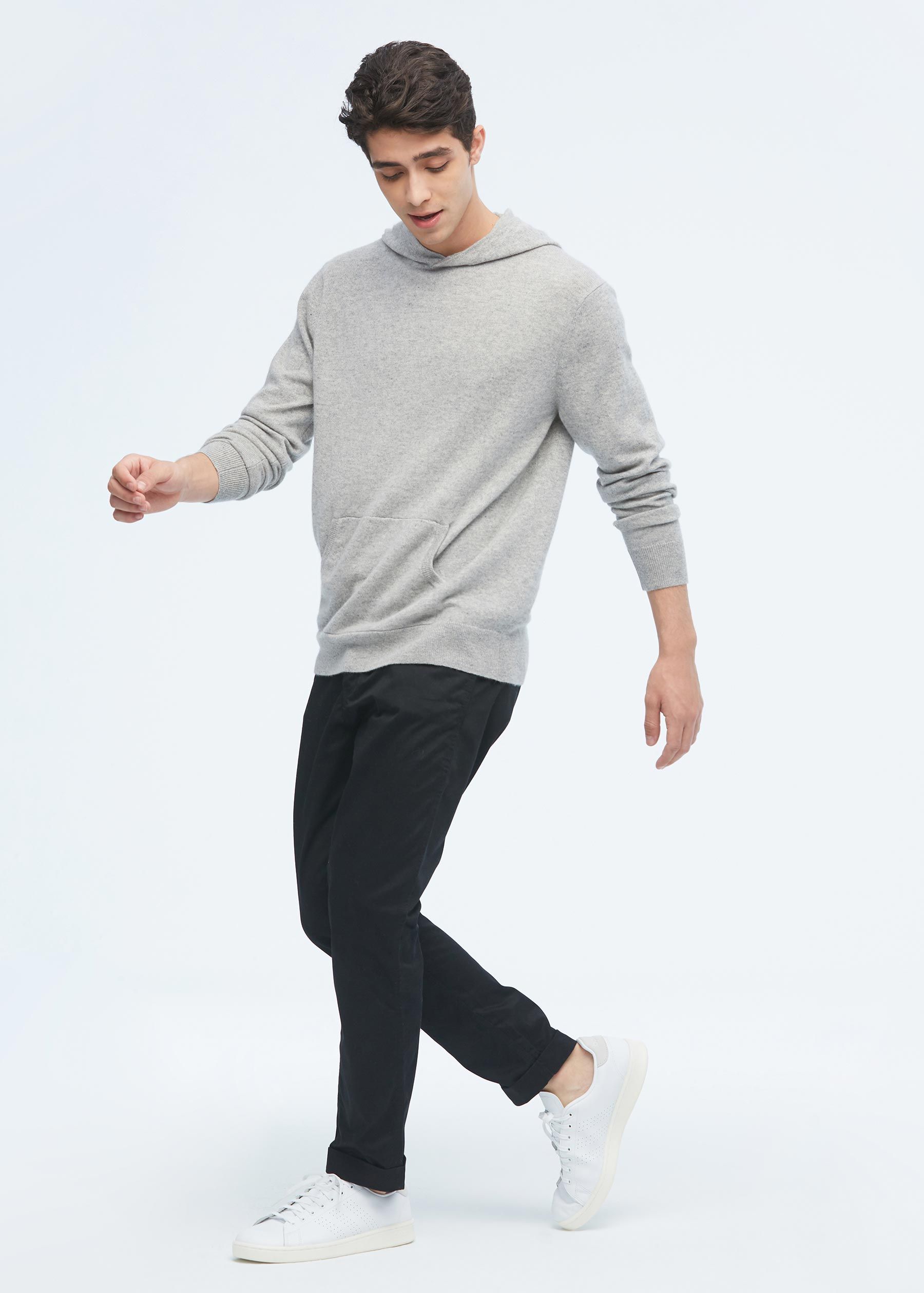 Cashmere Pullover Hoodie for Men