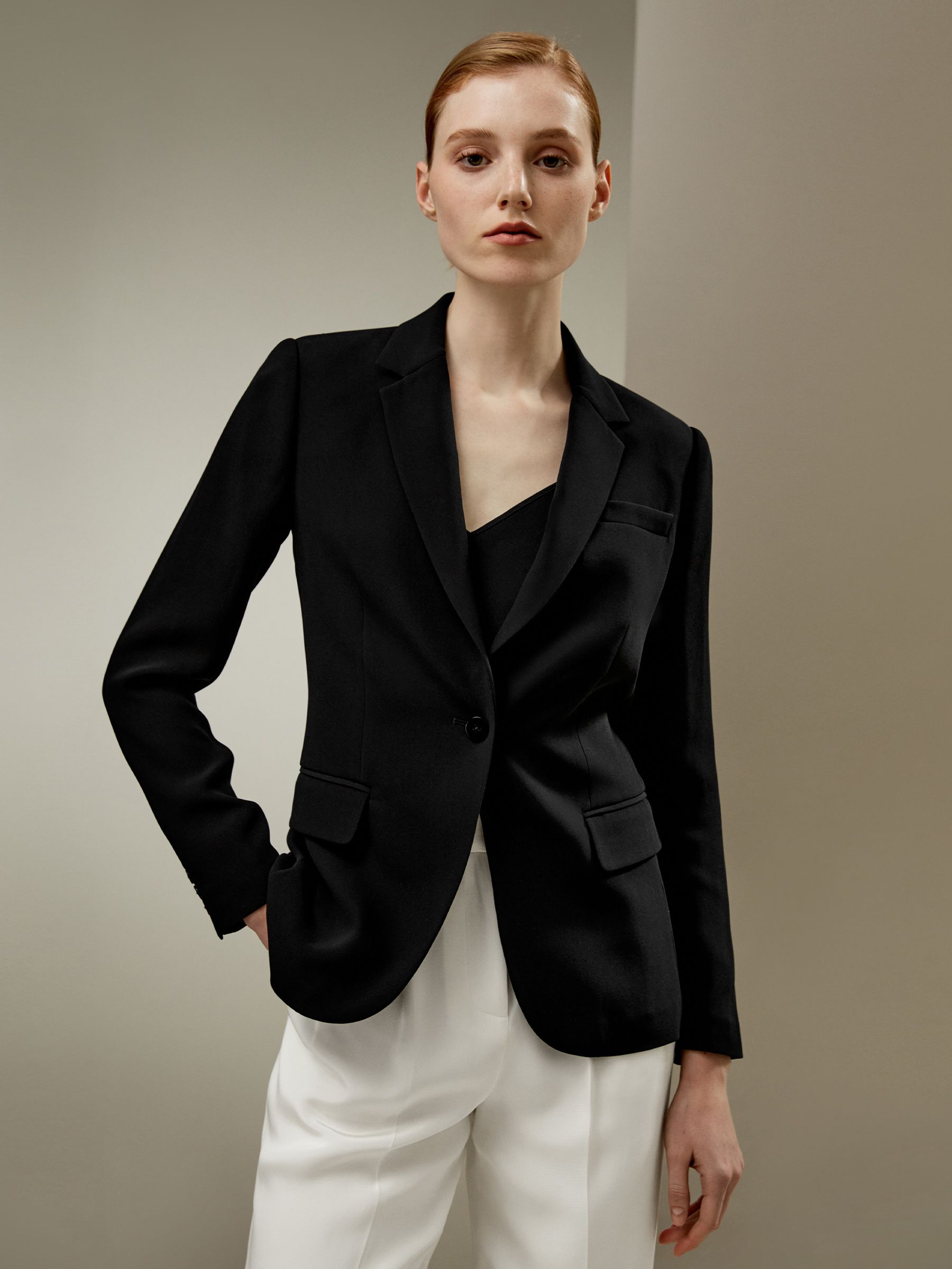 Blazer de seda elegante