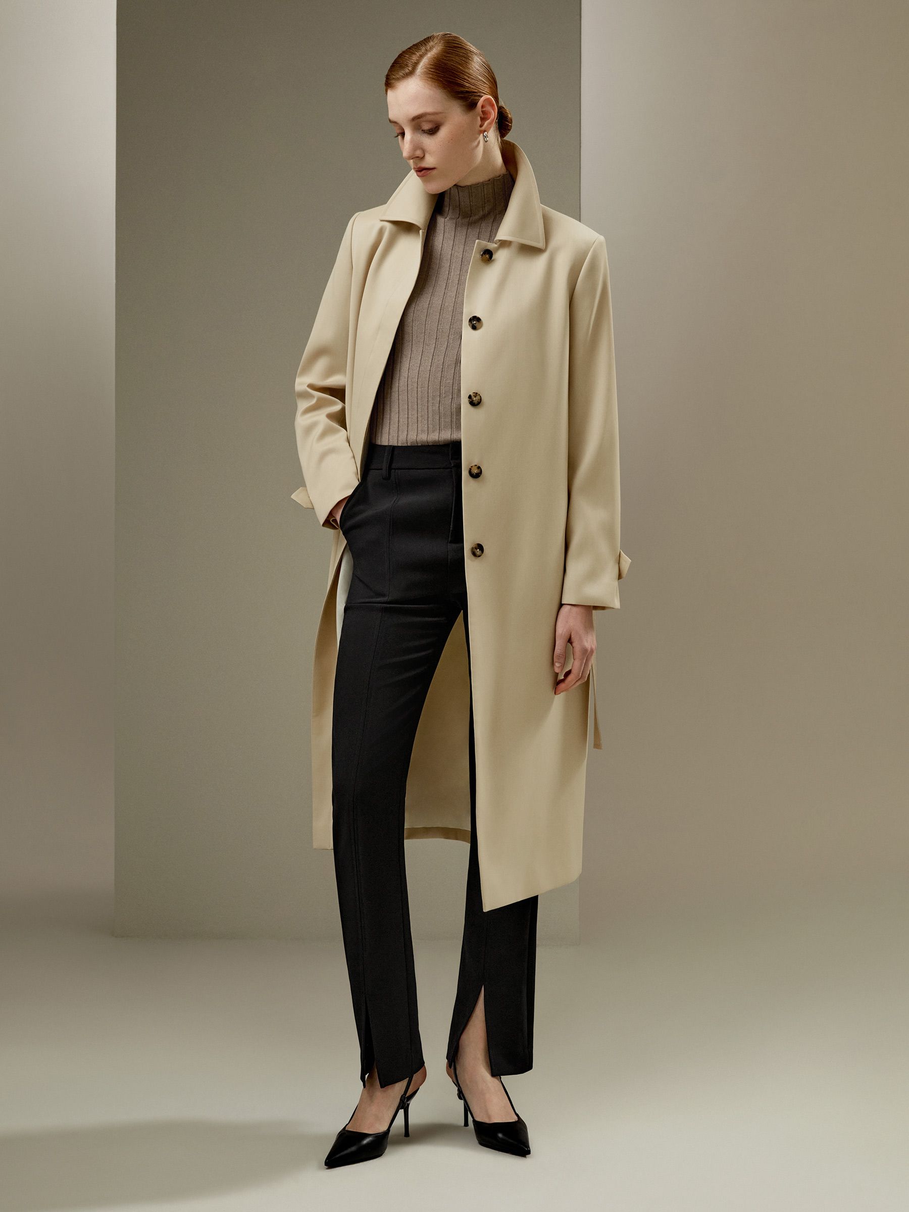 Vandafvisende Trenchcoat