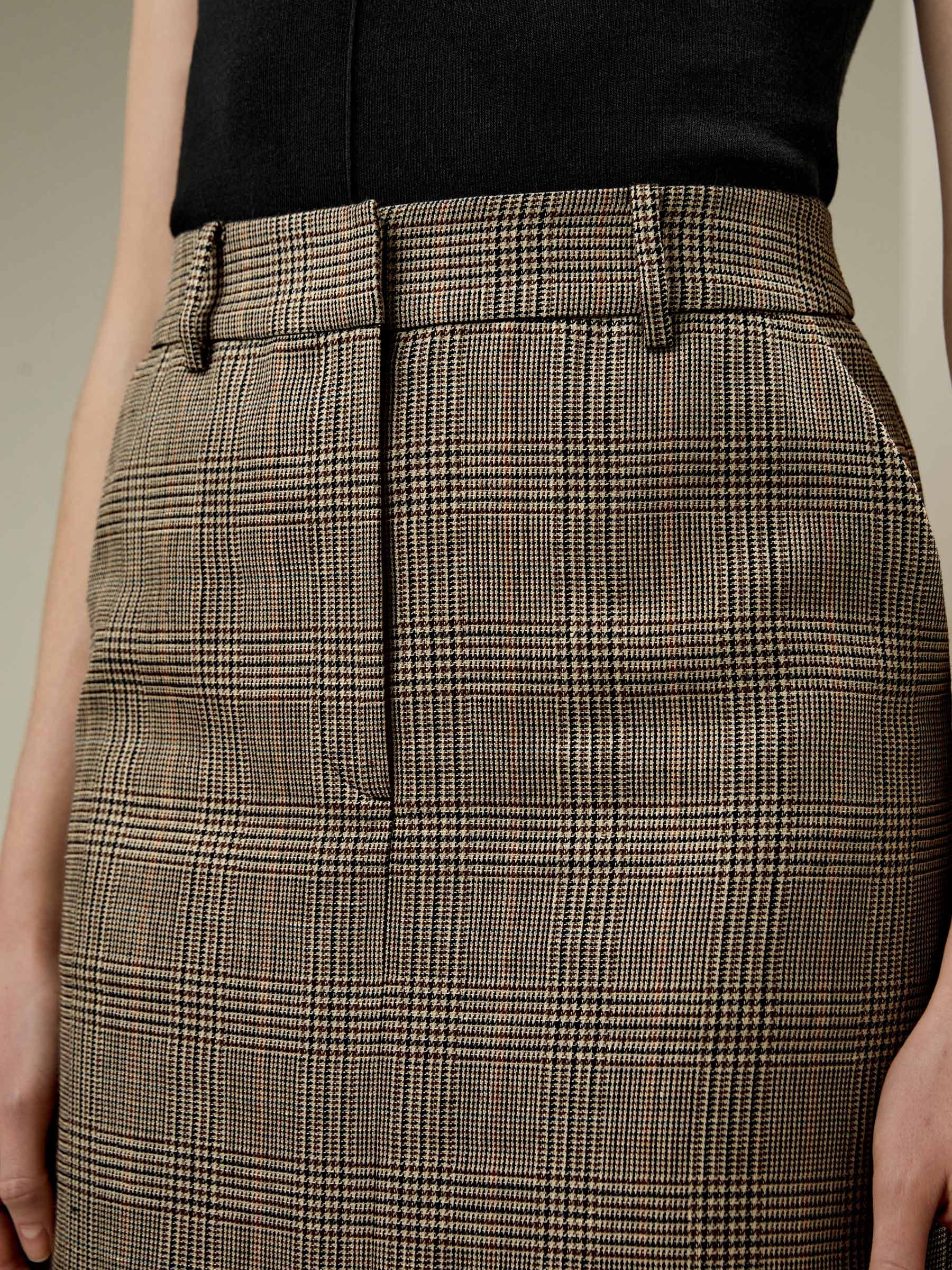 Sprezzatura Glen Check Pencil Skirt