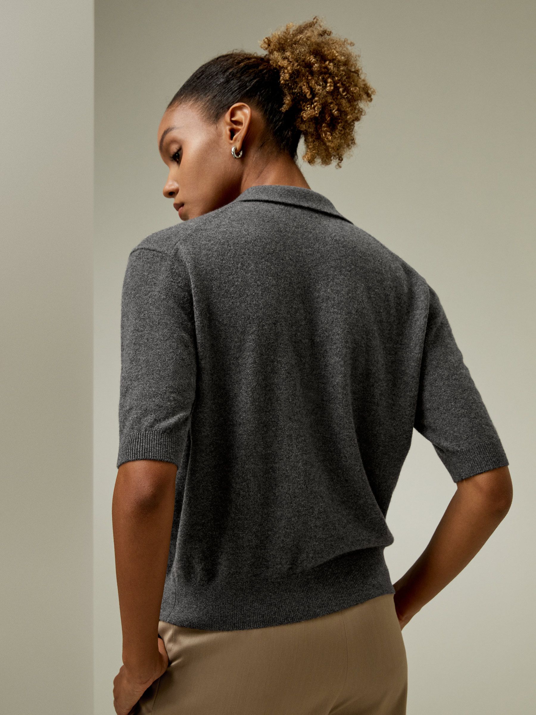 Cashmere Polo Sweater