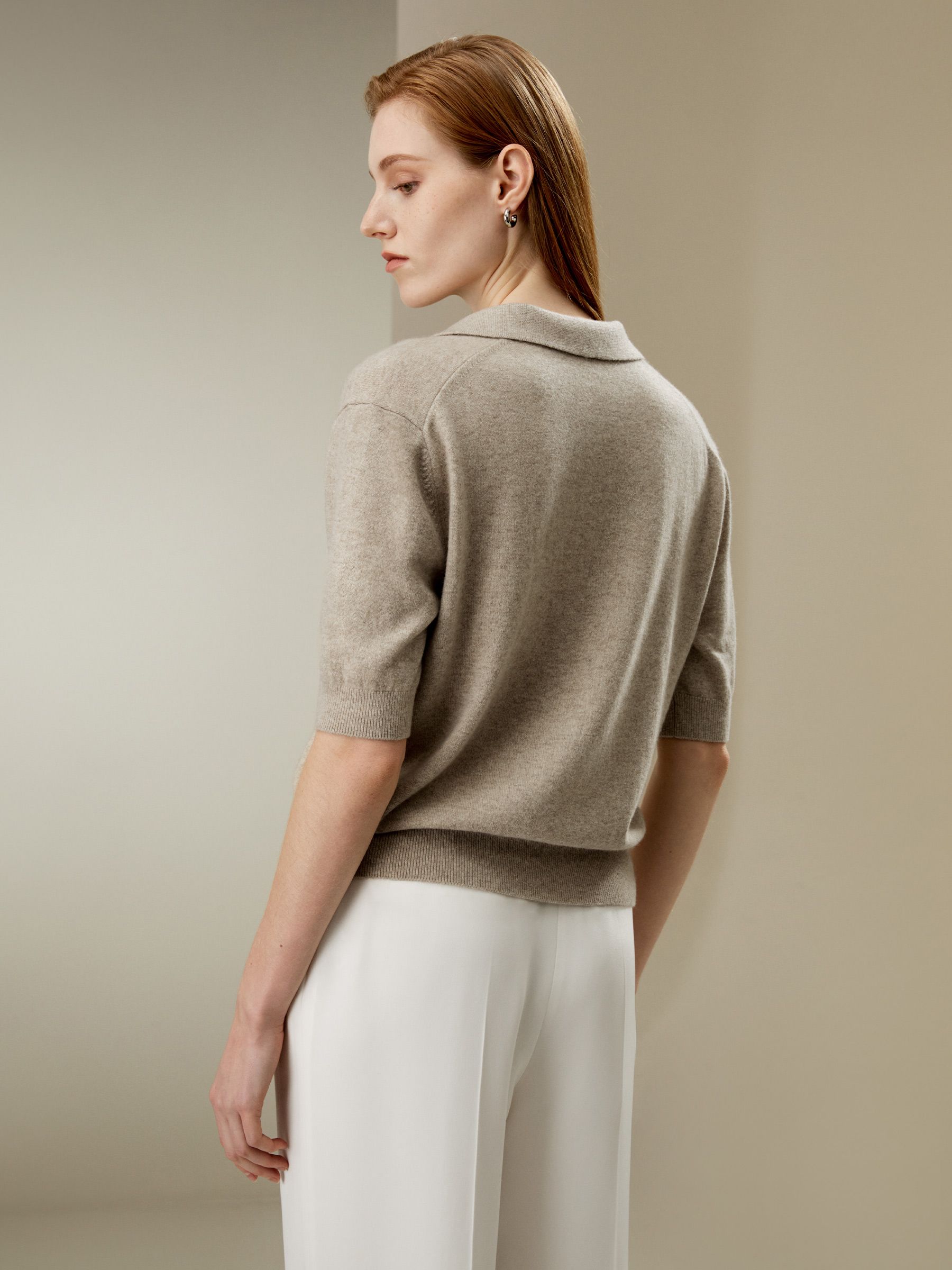 Cashmere Polo Sweater