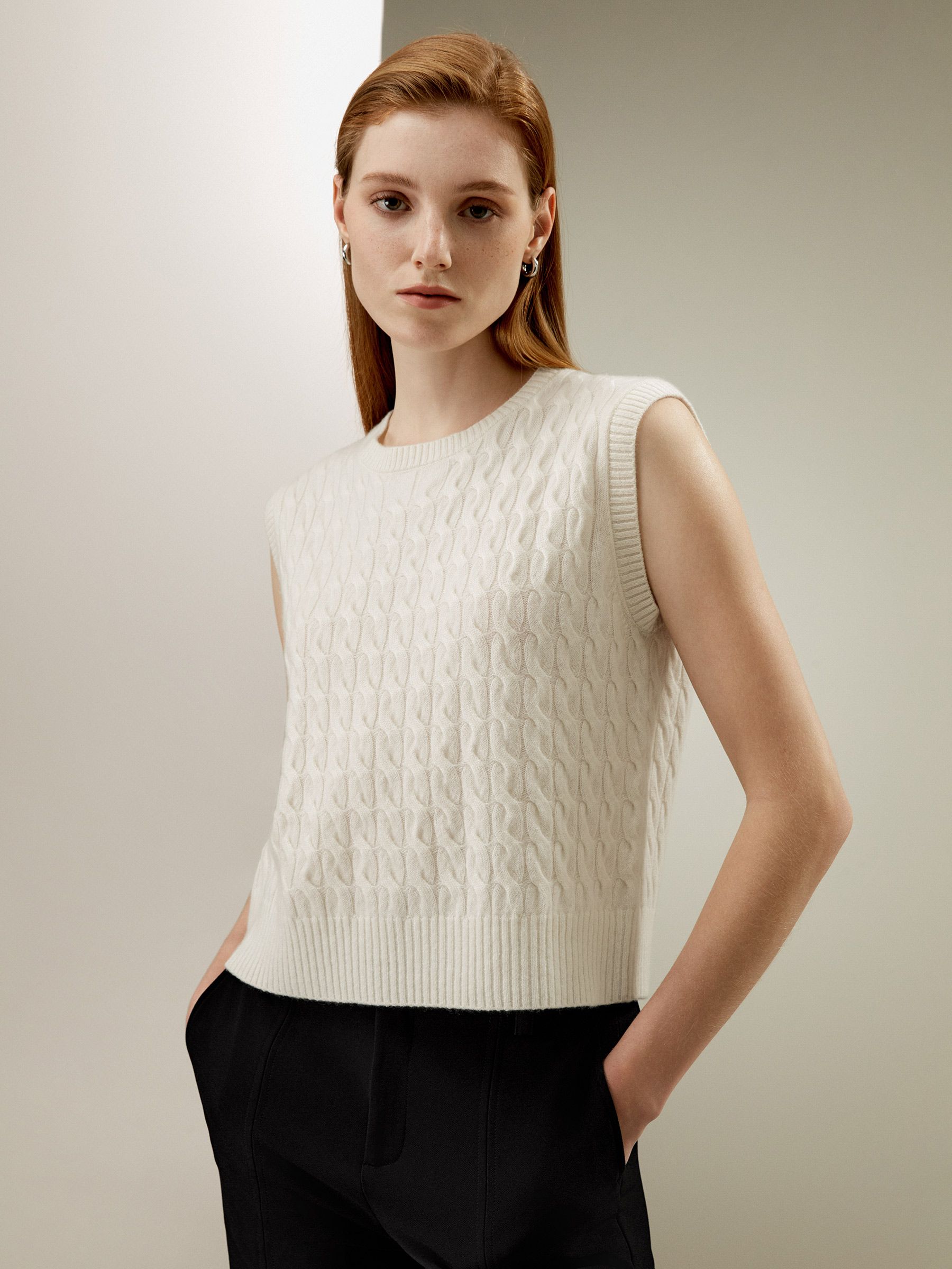 Baby Cashmere Gilet in maglia