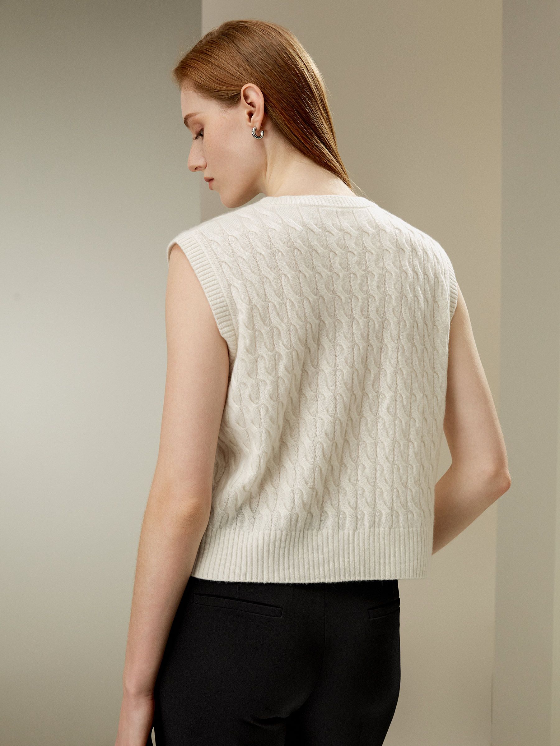 Baby Cashmere Gilet in maglia