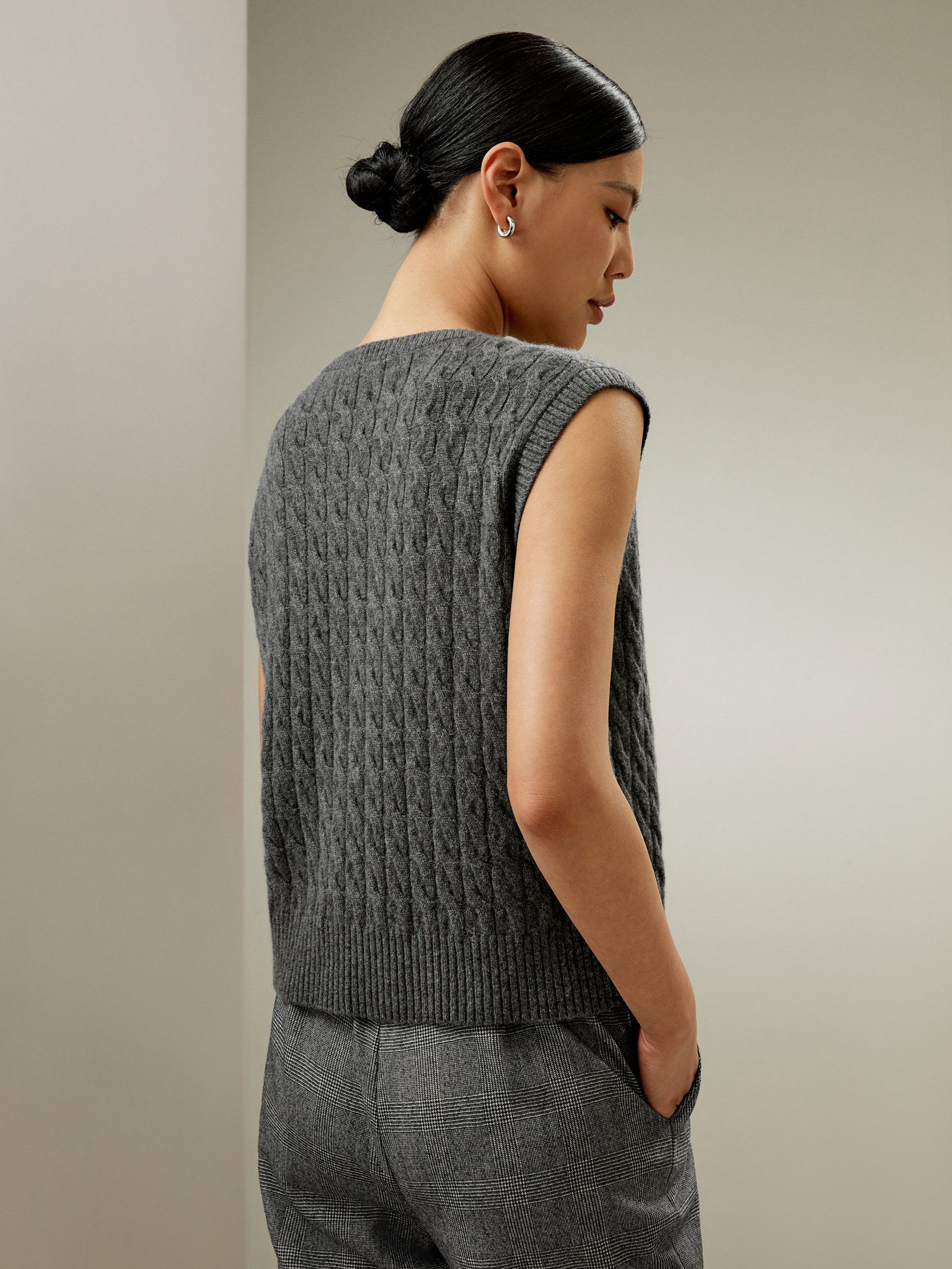 Baby Cashmere Gilet in maglia