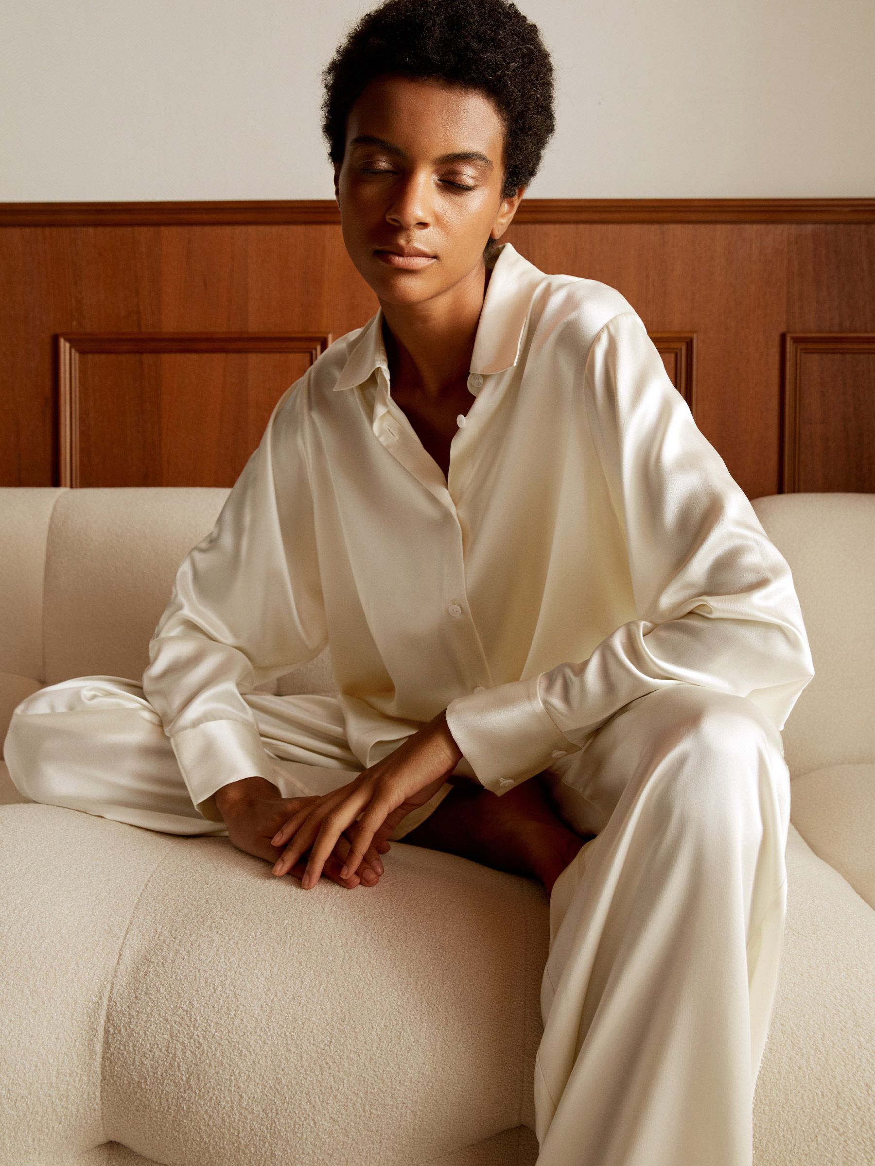 Viola oversized Silk  Pajama For Women