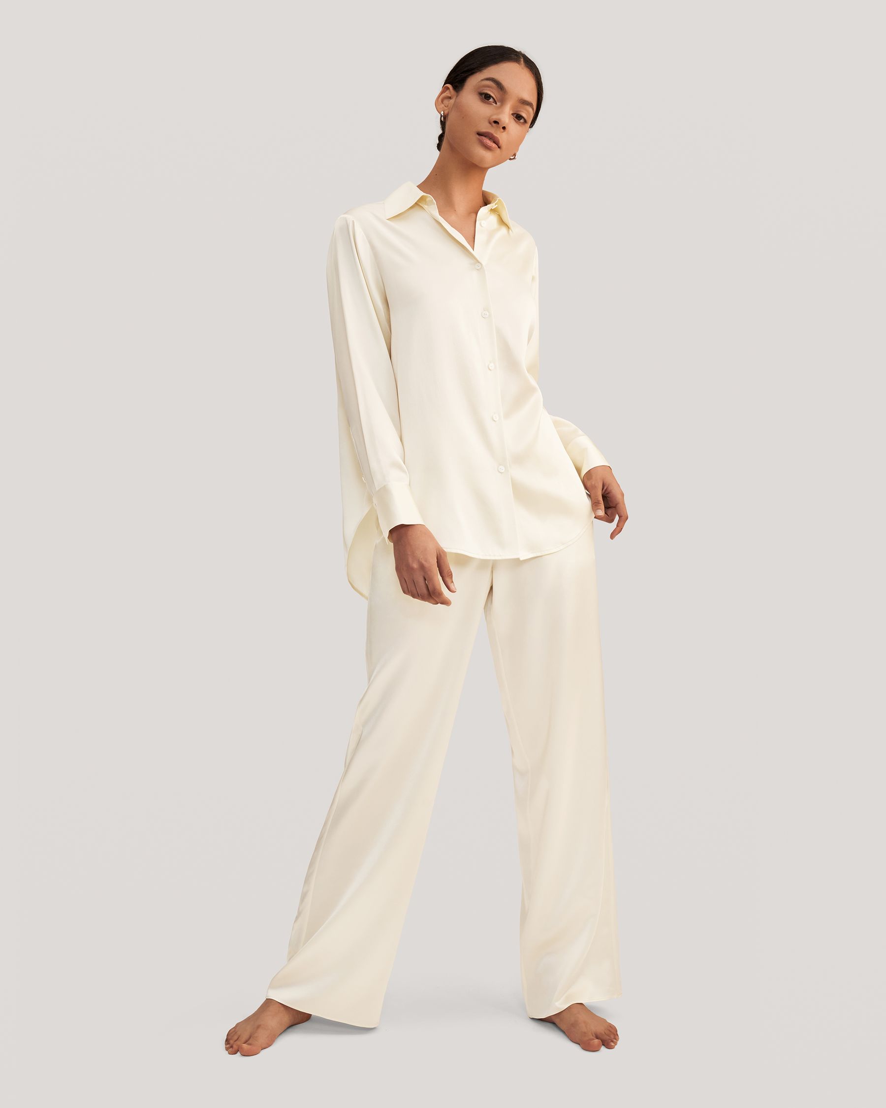 Viola Übergroßes Seide Pyjama Set