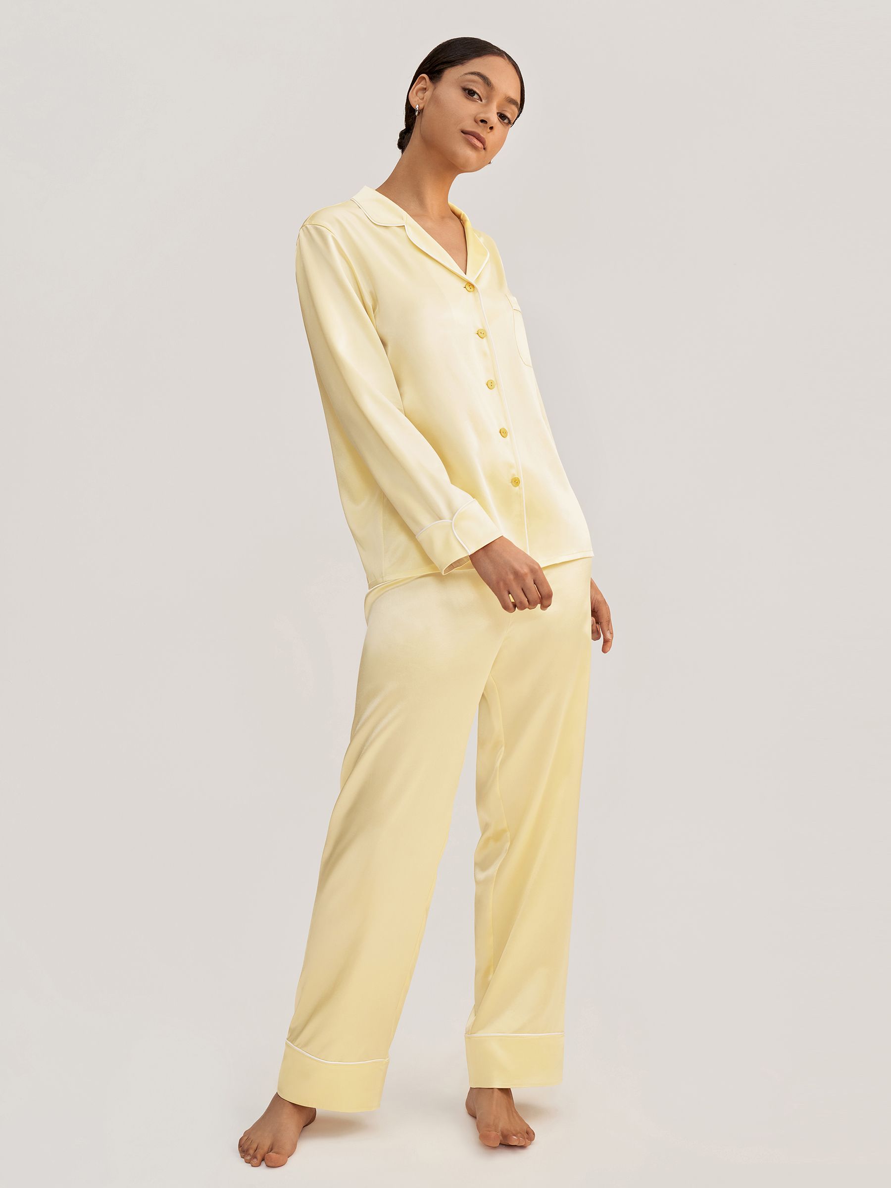 Golden Cocoon Silk Pajama Set