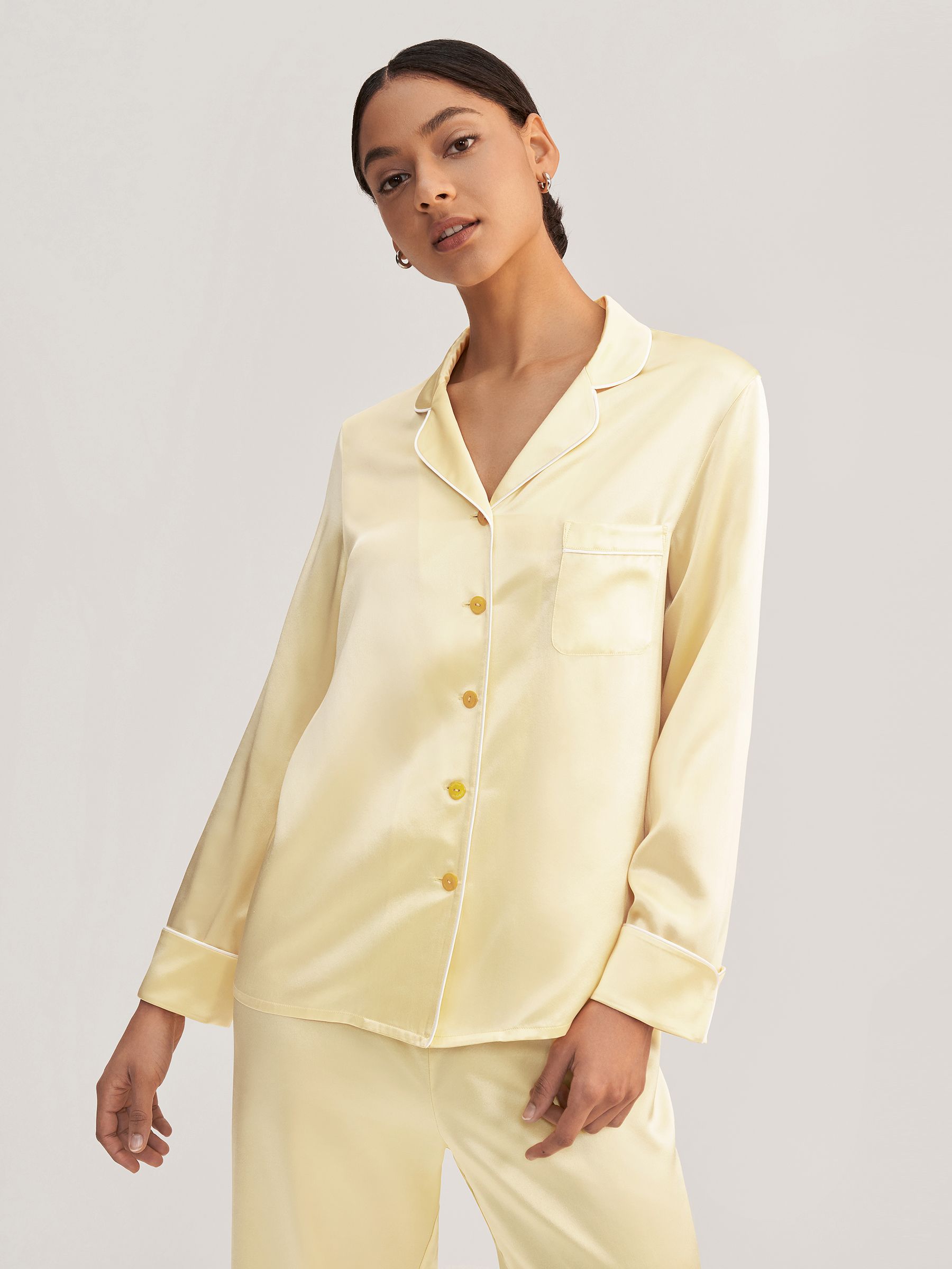 Golden Cocoon Silk Pajama Set