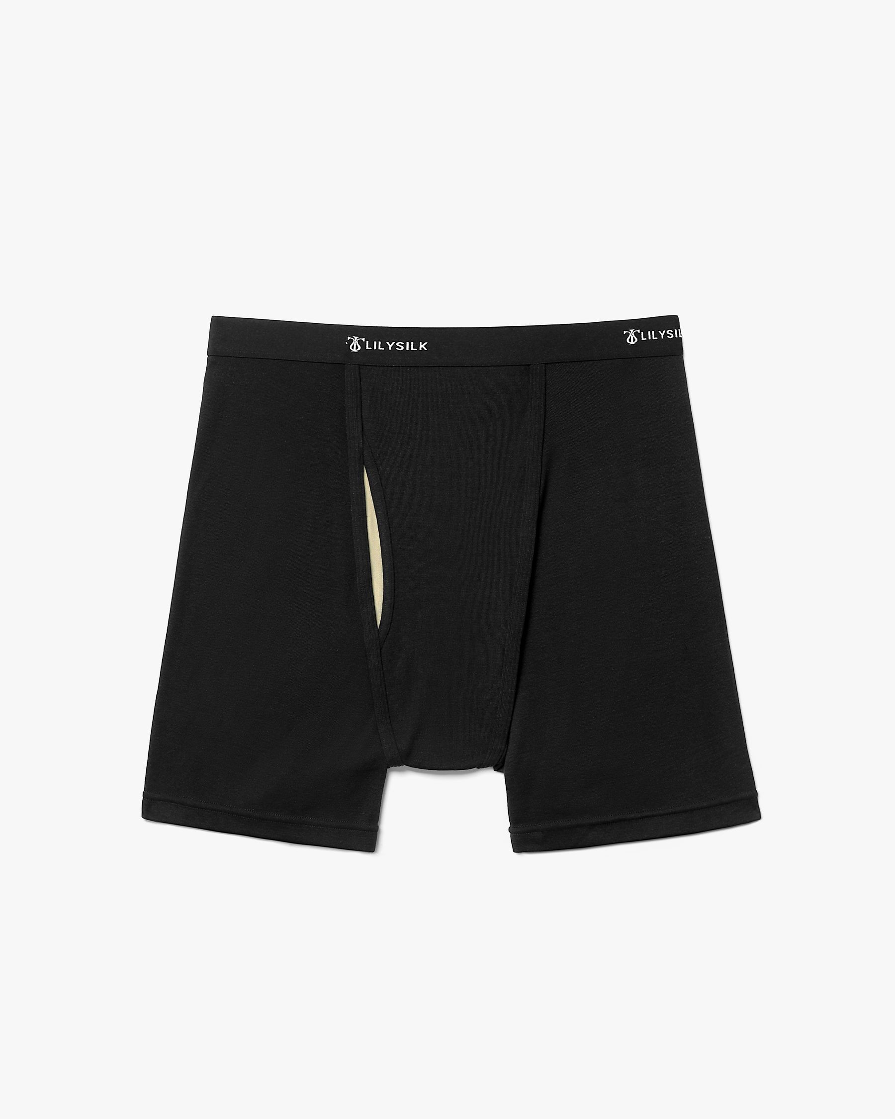 Boxer de punto de seda suave para hombres