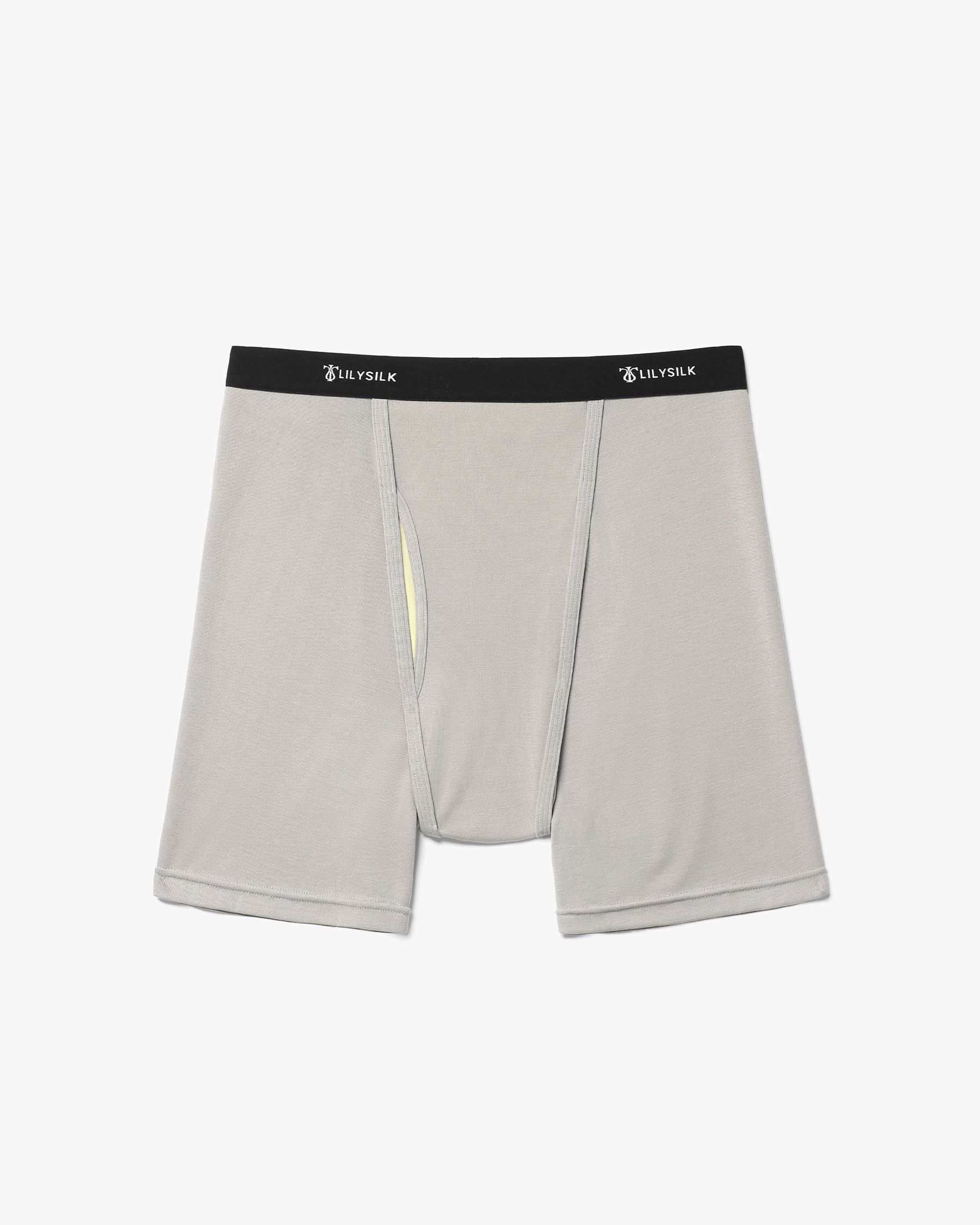 Boxer de punto de seda suave para hombres