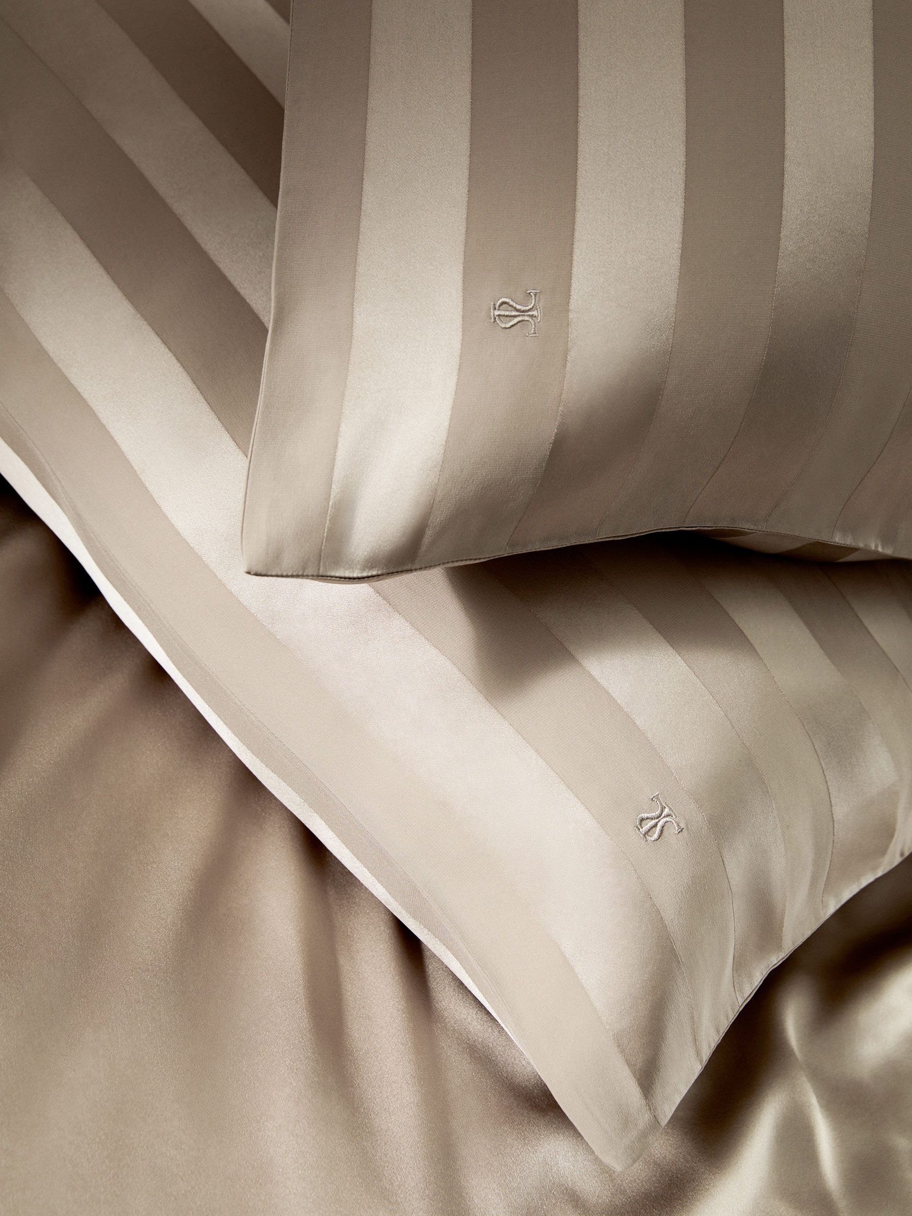 Striped Silk Envelope Pillowcase