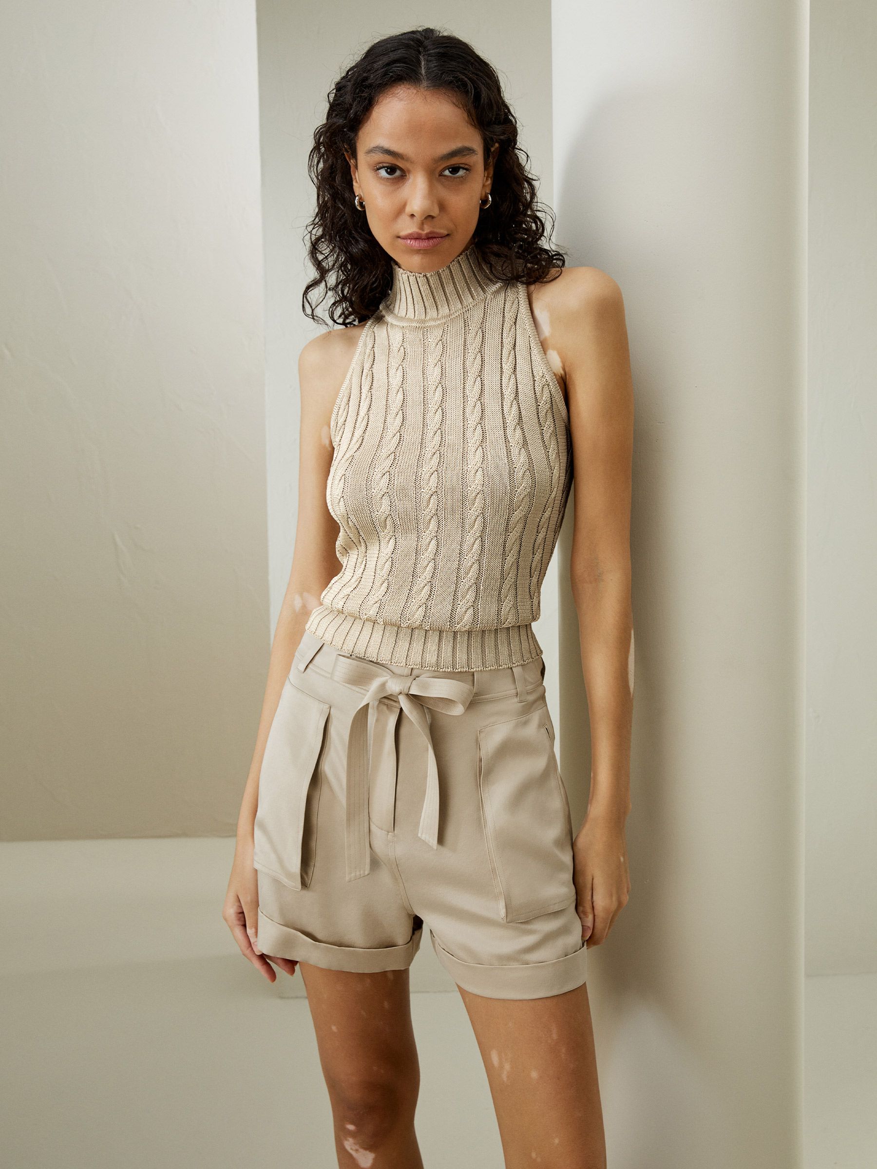 Wild Silk Sleeveless Sweater