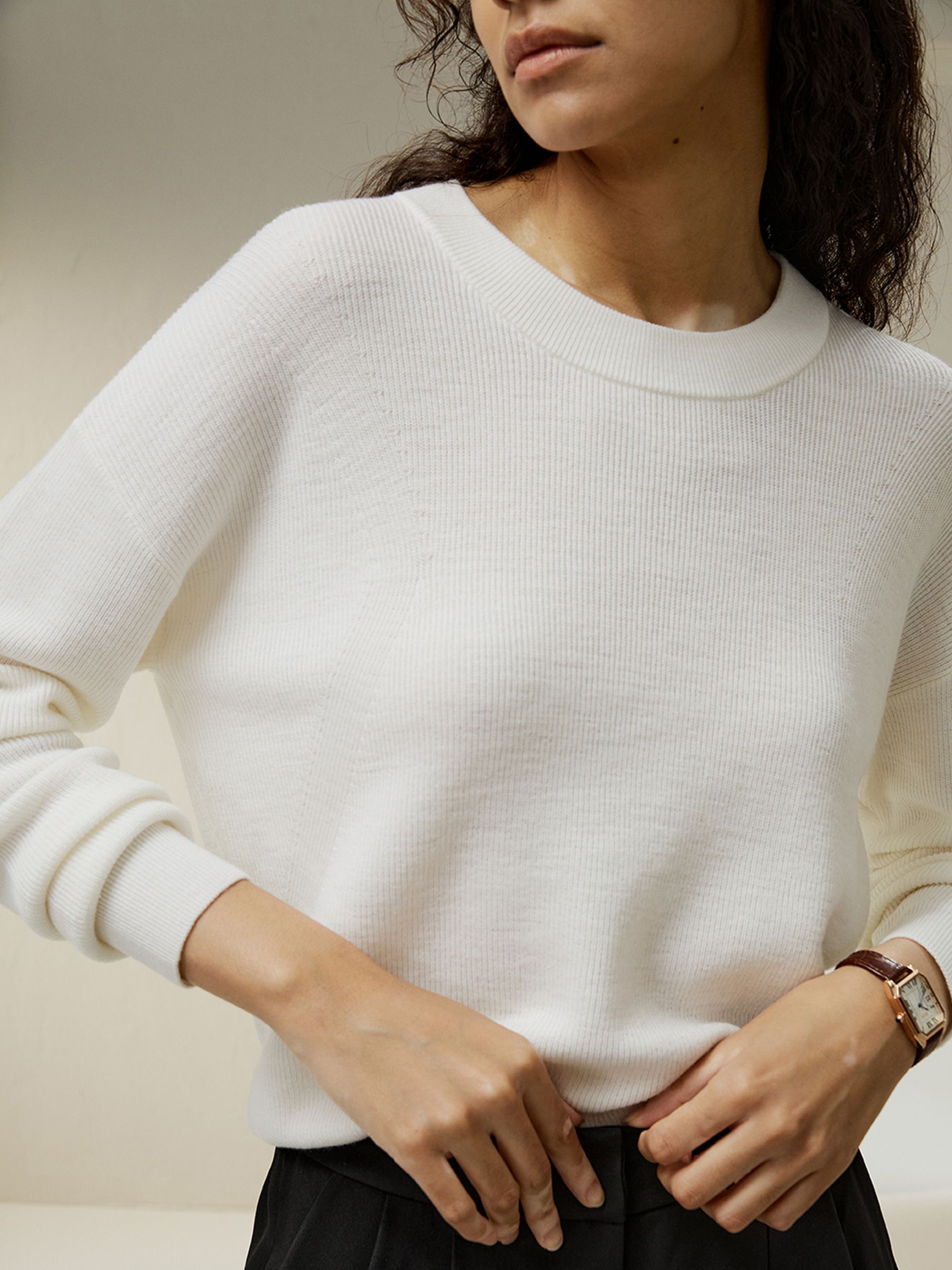 Ultra-fine Merino Wool Crewneck Sweater