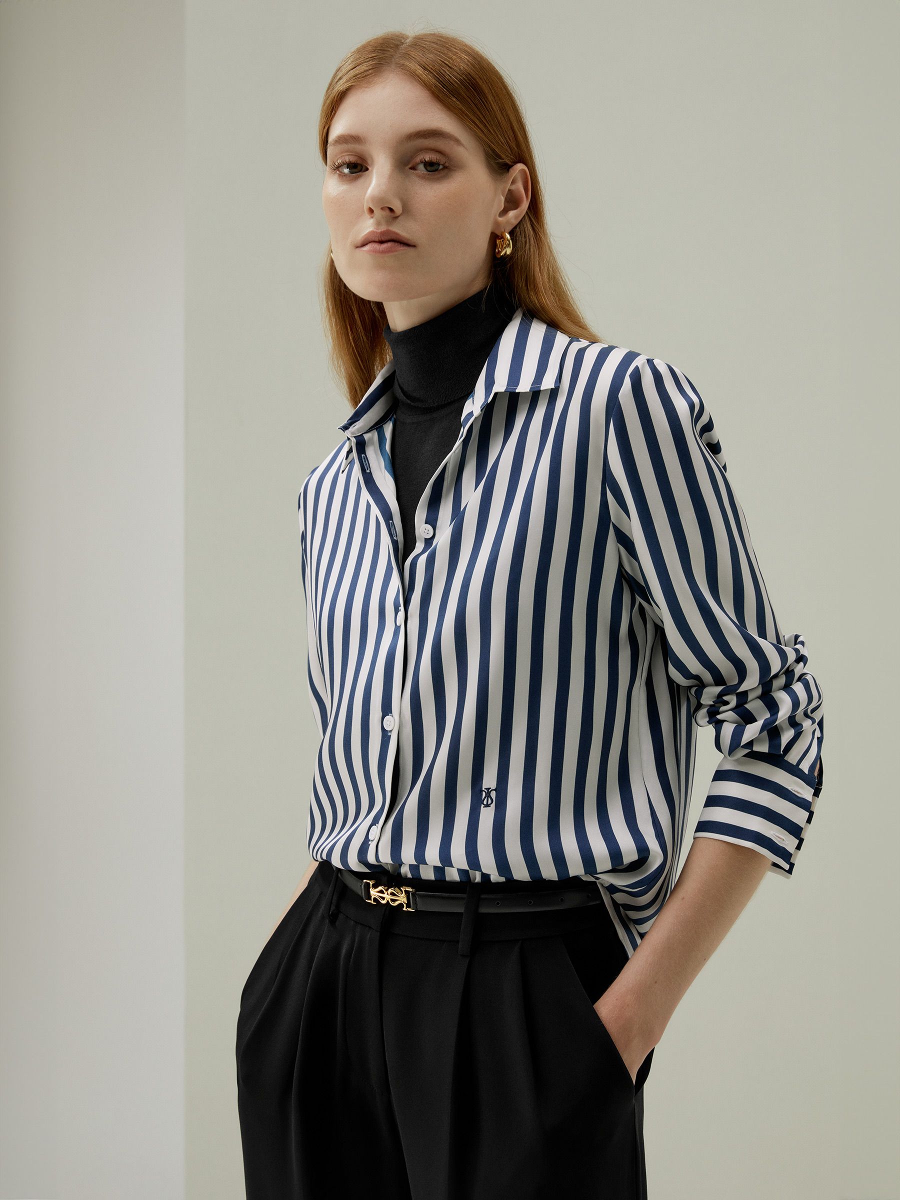 The Amalfi Stripe Silk Shirt