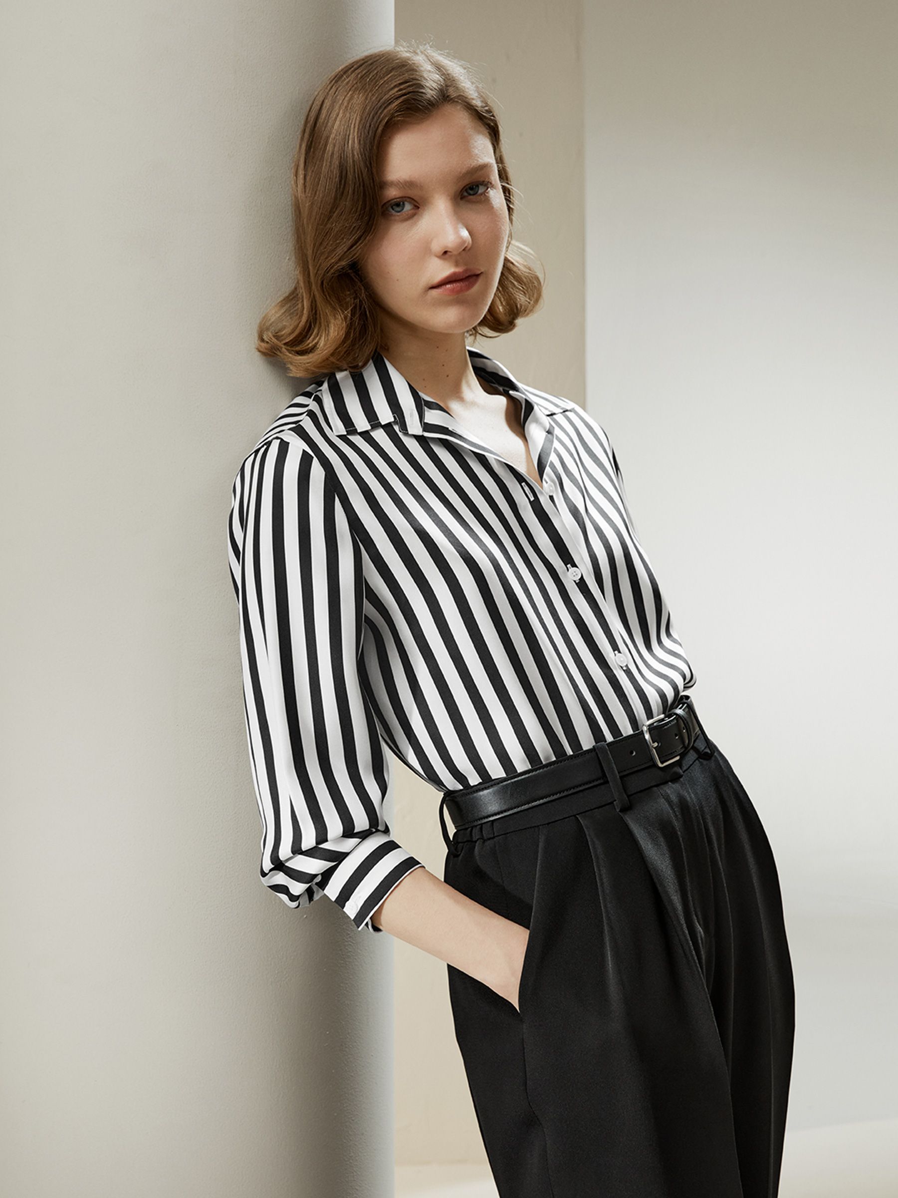 The Amalfi Stripe Silk Shirt