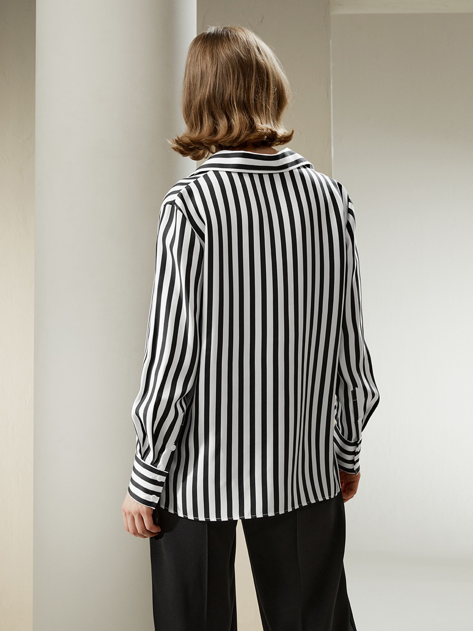 Amalfi Stripe Silk Shirt