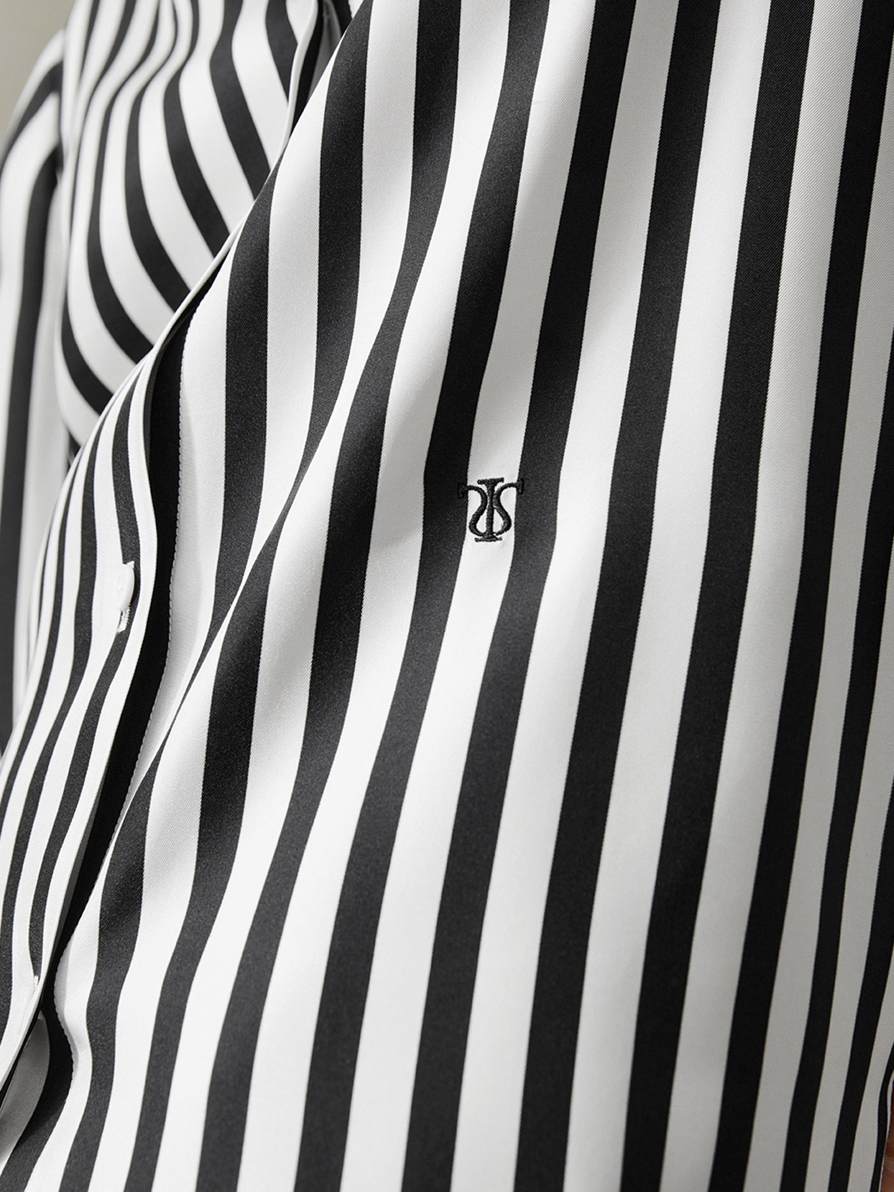 The Amalfi Stripe Silk Shirt