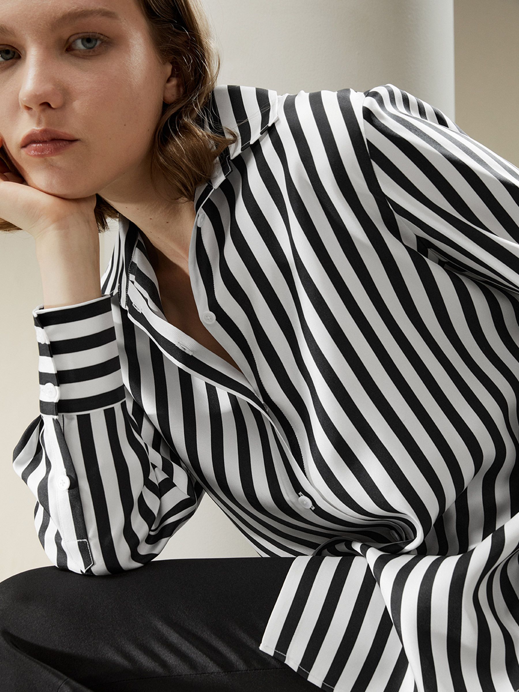 The Amalfi Stripe Silk Shirt