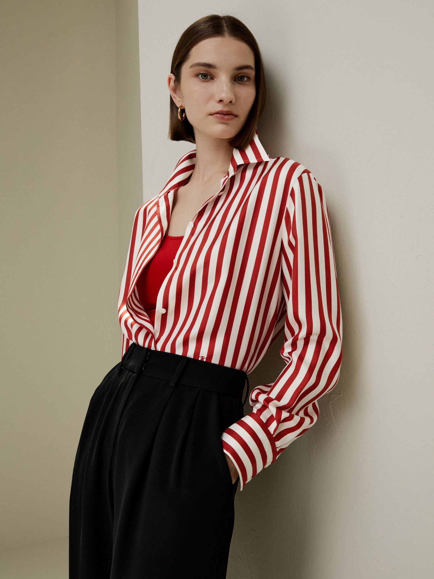 The Amalfi Stripe Silk Shirt