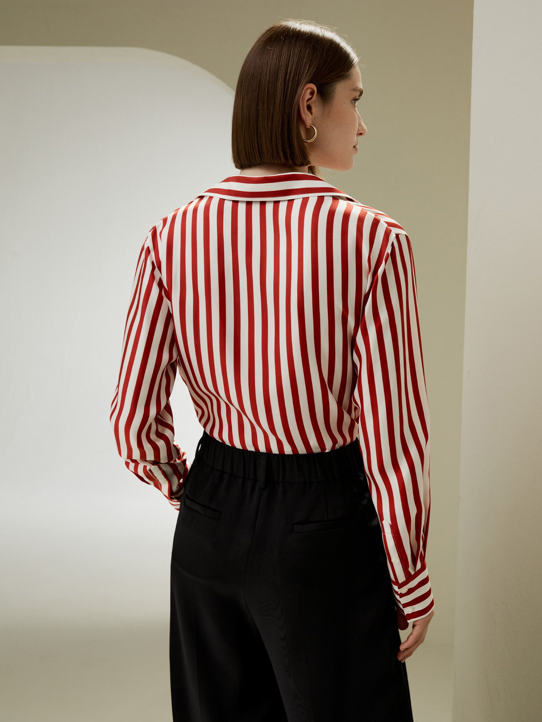 The Amalfi Stripe Silk Shirt