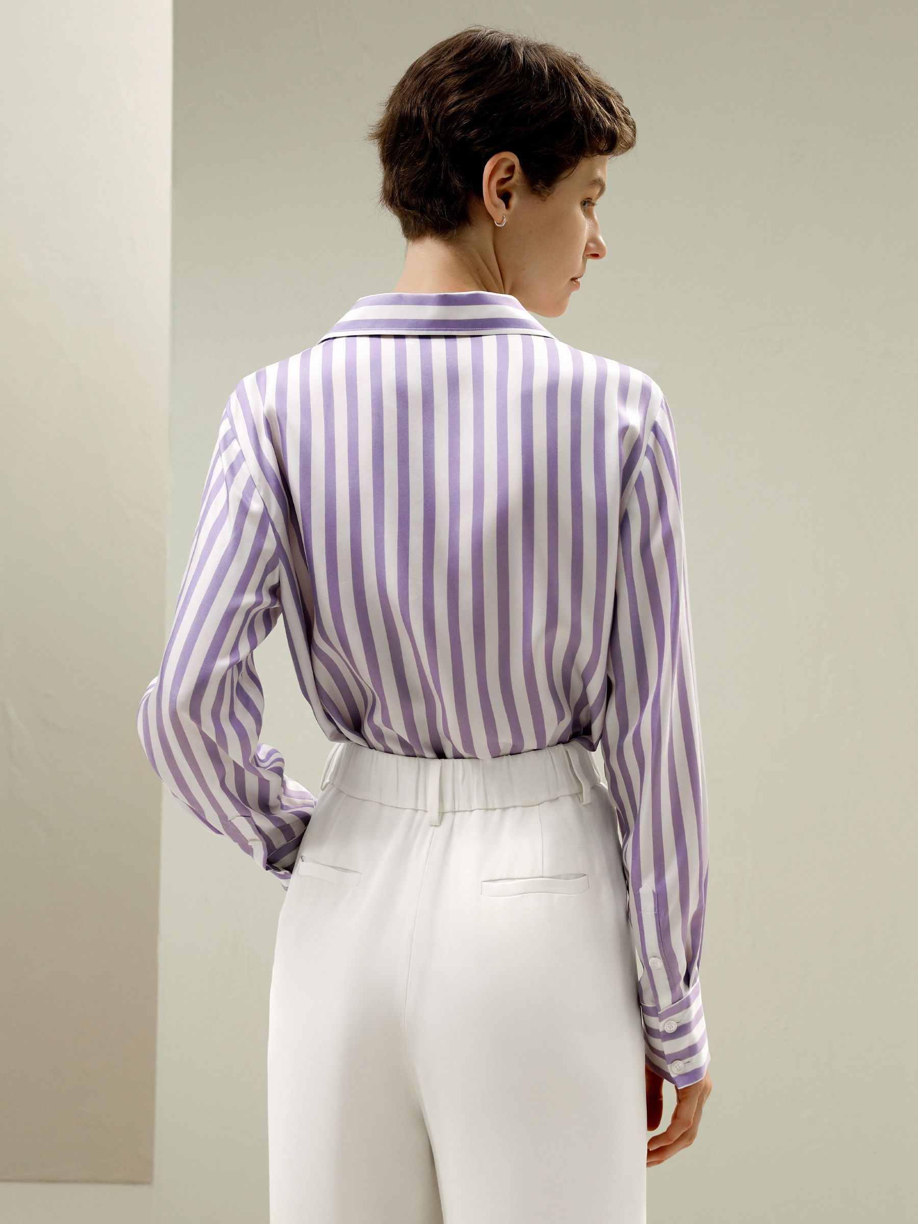 Amalfi Stripe Silk Shirt