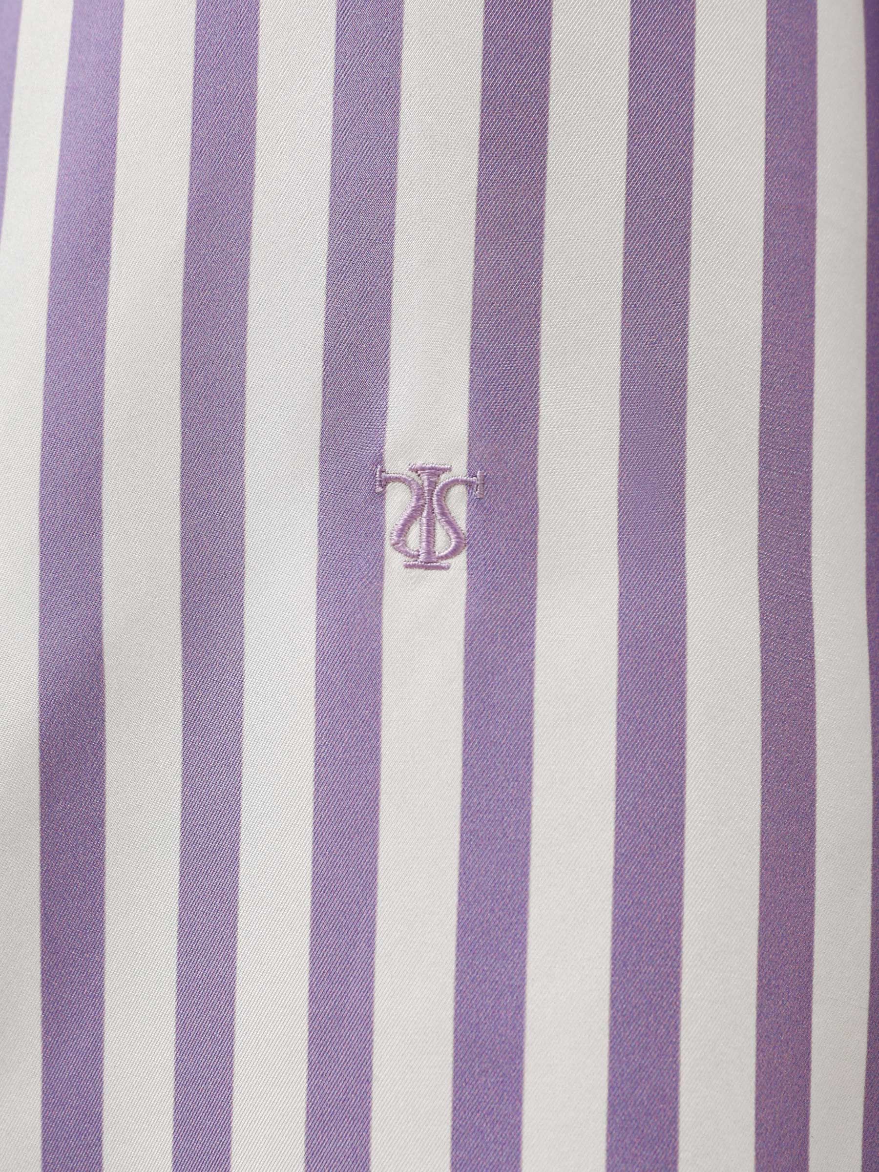 Amalfi Stripe Sidenskjorta