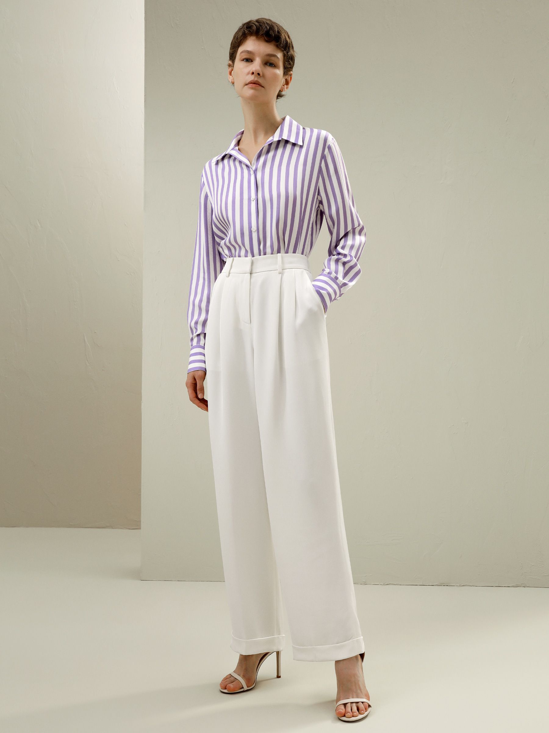 The Amalfi Stripe Silk Shirt