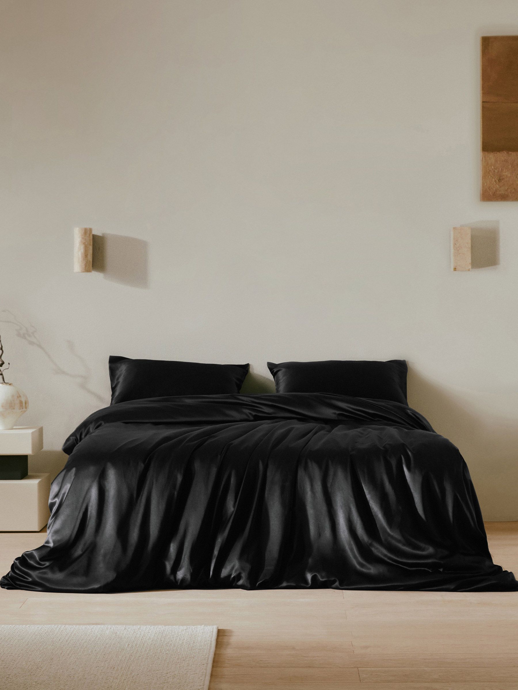 25MM 3PC Silk Duvet Cover Set