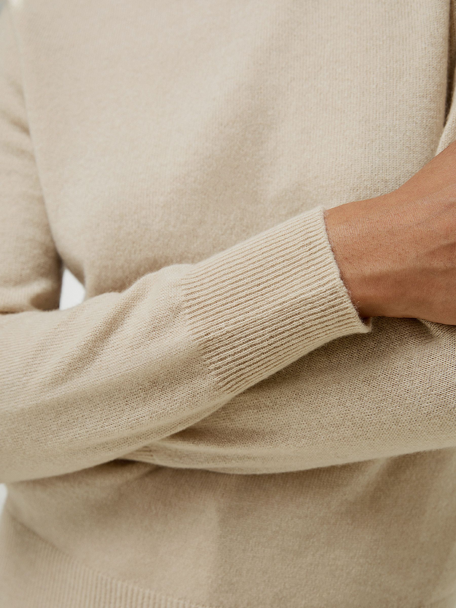 Suéter de cuello alto de cachemira para mujer