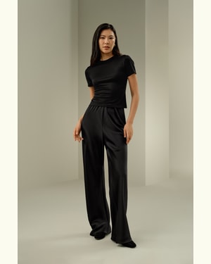 LILYSILK T-Shirt Slim En Jersey De Soie Coupe Ajustée Soie De Mûrier Léger Et Résistant Aux Rides L - LILYSILK - Modalova